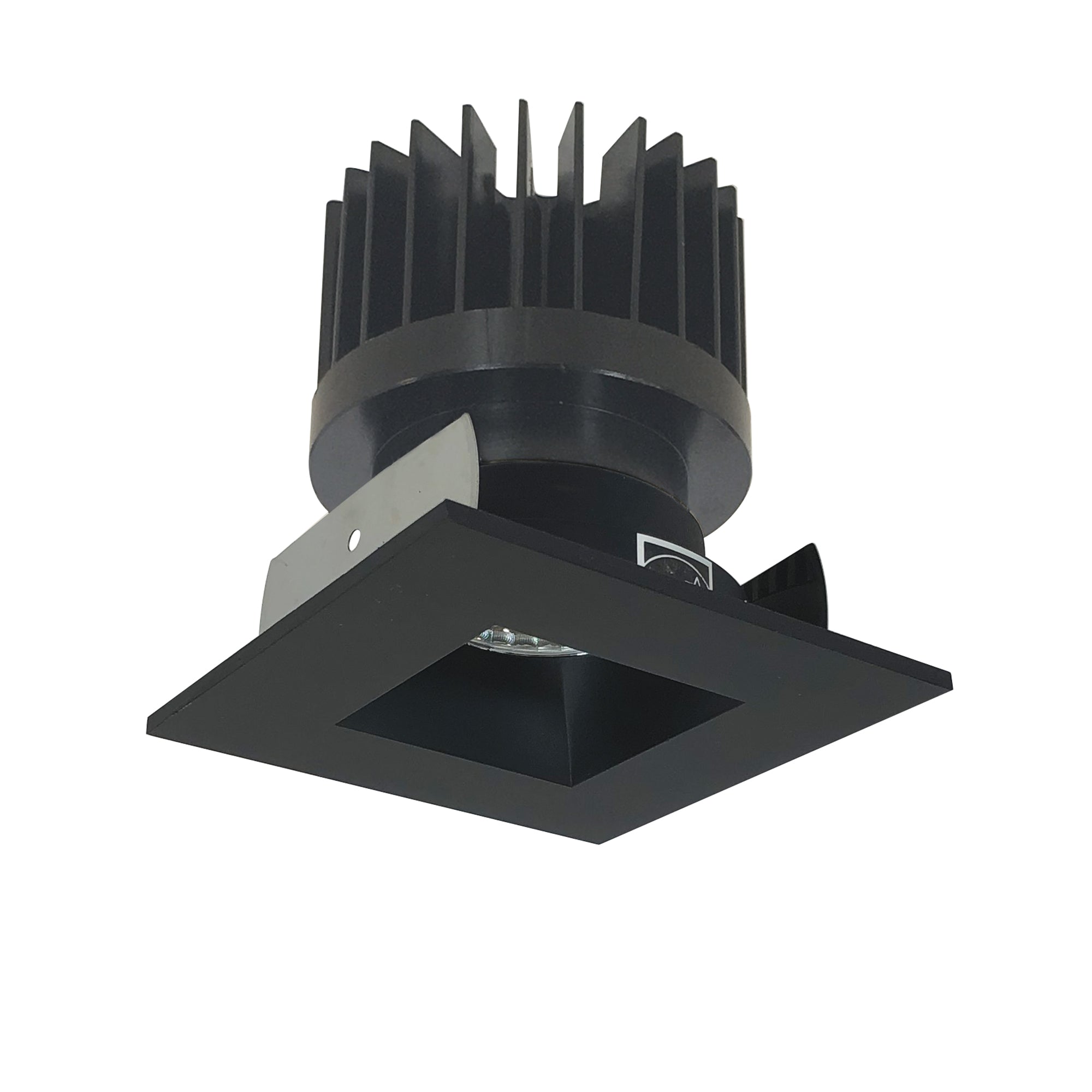 Nora Lighting NIOB - 2SNDSQ27XBB/HL 2" Iolite LED Square Reflector with Square Aperture, 1500lm/2000lm/2500lm (varies by housing), 2700K, Black Reflector / Black Flange - Sonic Electric
