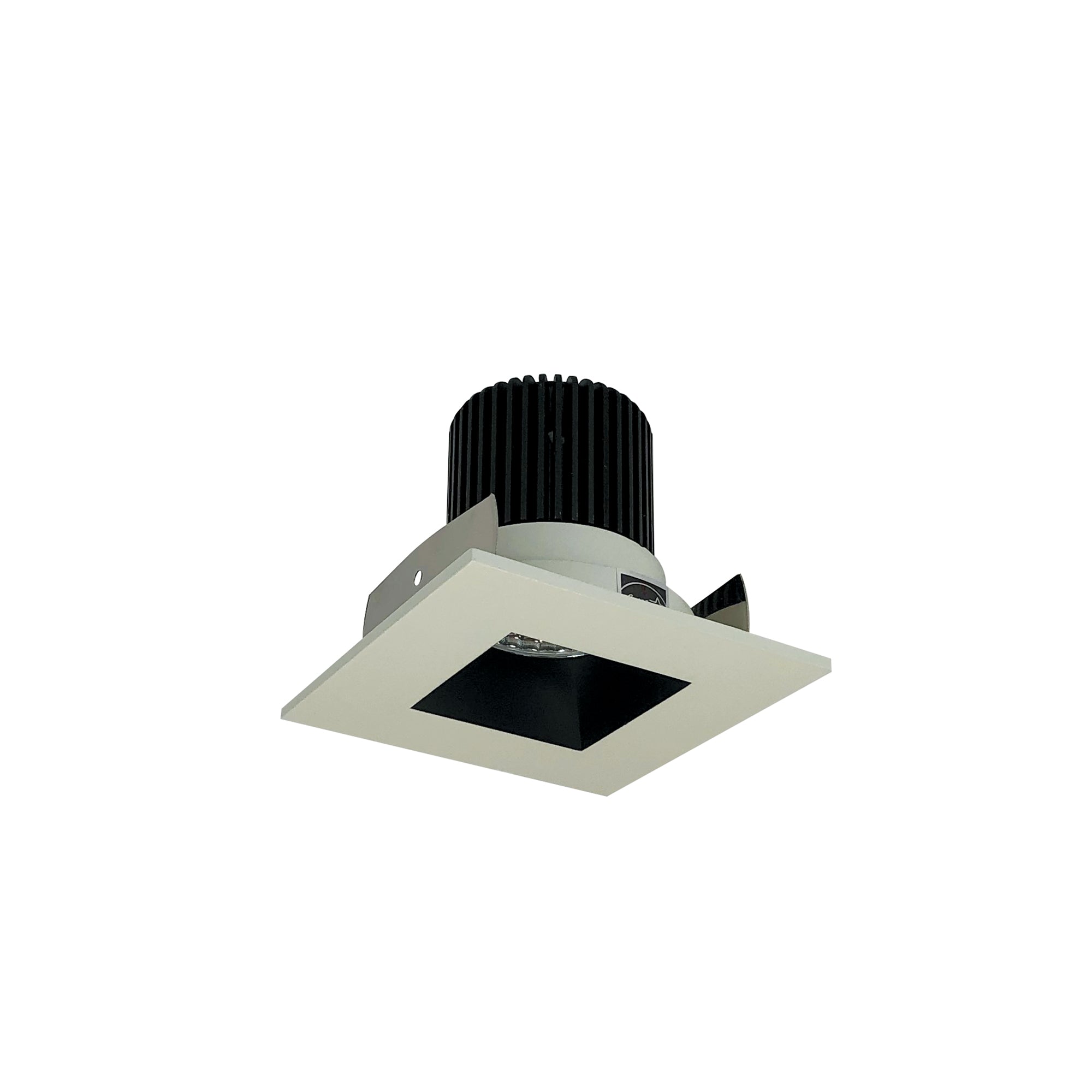 Nora Lighting NIOB - 2SNDSQ40XBW/10 2" Iolite LED Square Reflector with Square Aperture, 1000lm / 14W, 4000K, Black Reflector / White Flange - Sonic Electric