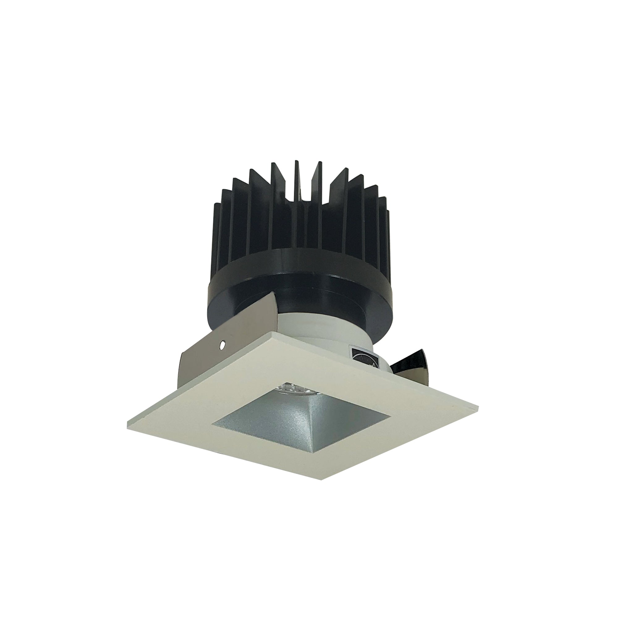 Nora Lighting NIOB - 2SNDSQCDXHW/HL 2" Iolite LED Square Reflector with Square Aperture, 1500lm/2000lm/2500lm (varies by housing), Comfort Dim, Haze Reflector / White Flange - Sonic Electric