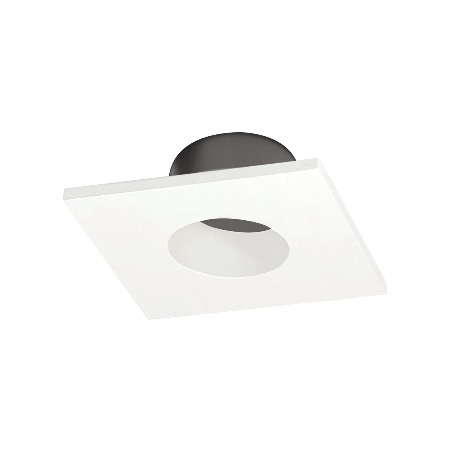 Nora Lighting NIOC - 1SNGWW 1" Iolite Can - less Square Downlight Trim, White finish - Sonic Electric