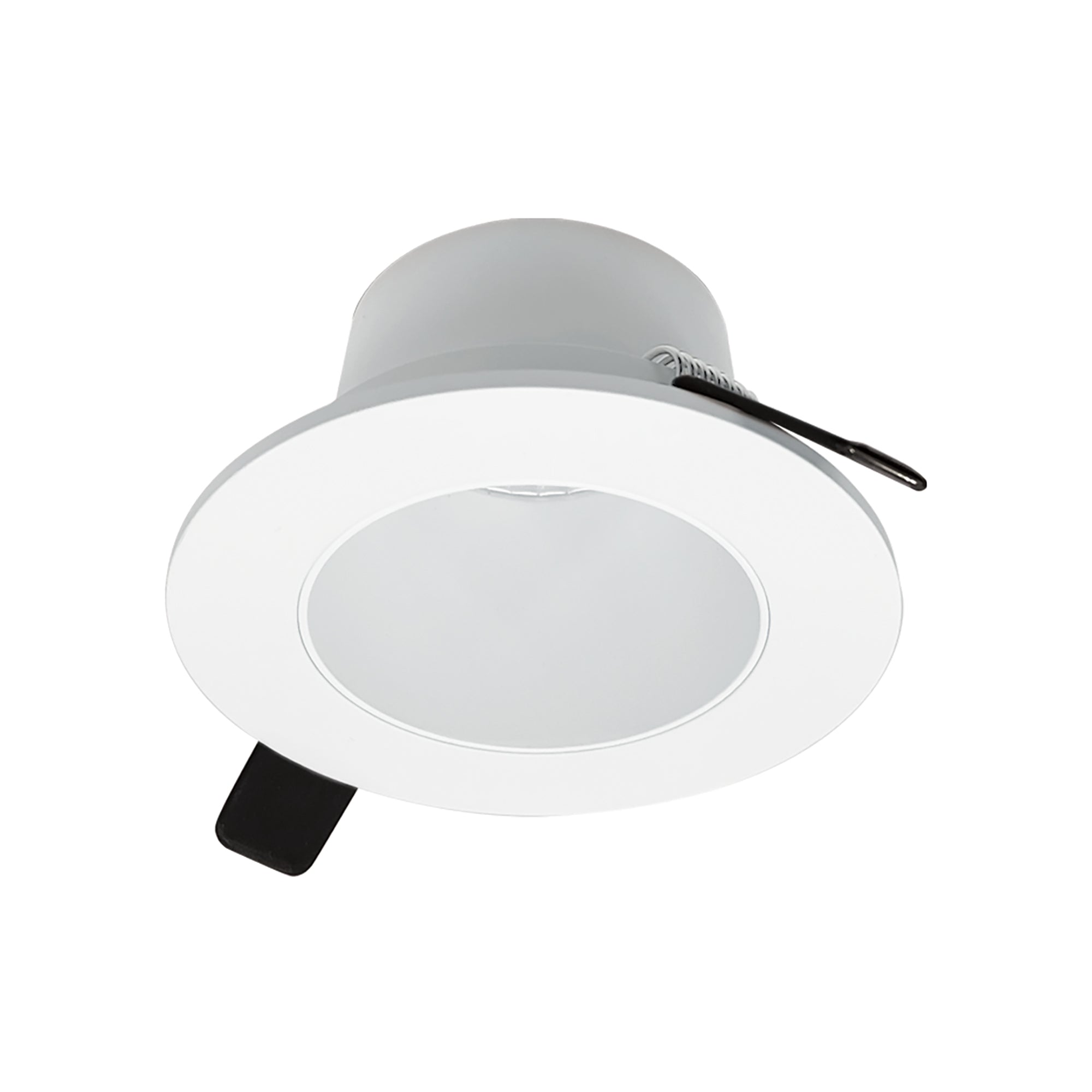 Nora Lighting NIOC - 2RNDCMPW 2" Iolite Can - less Round Downlight Trim, Matte Powder White finish - Sonic Electric
