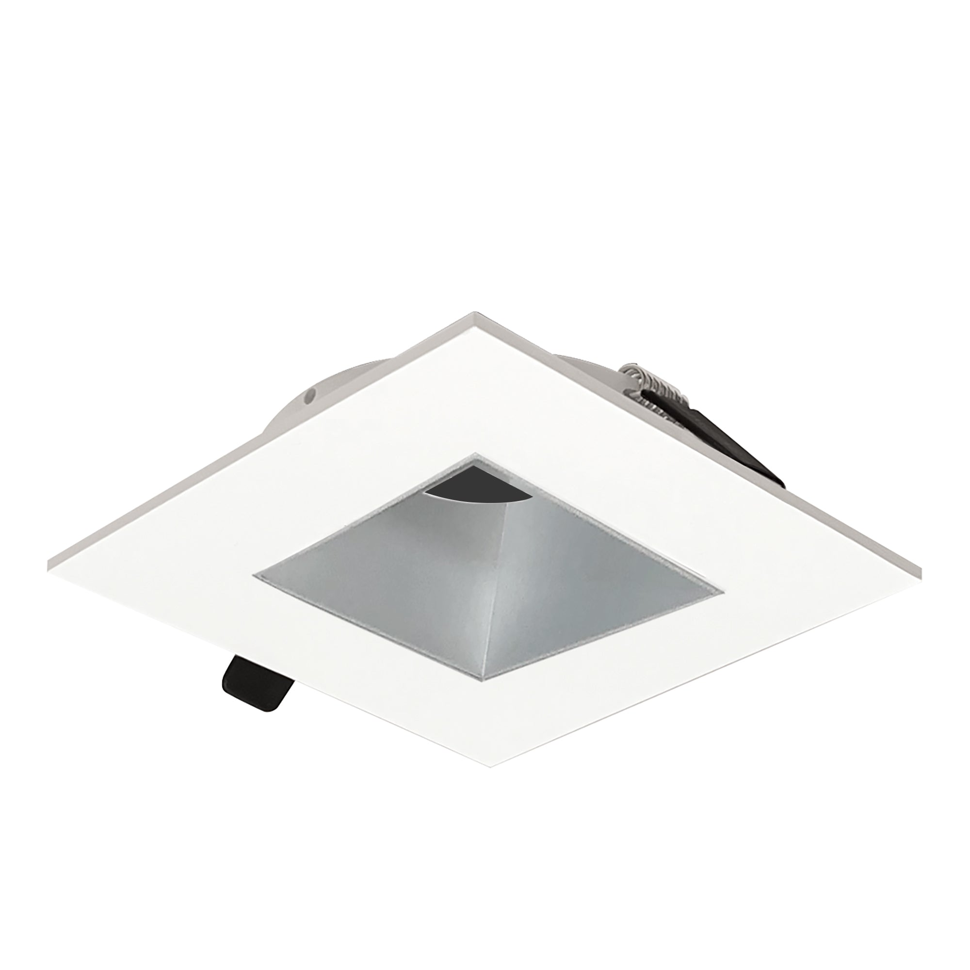Nora Lighting NIOC - 2SNDSQHW 2" Iolite Can - less Square Downlight Trim, Haze Reflector / White Flange - Sonic Electric