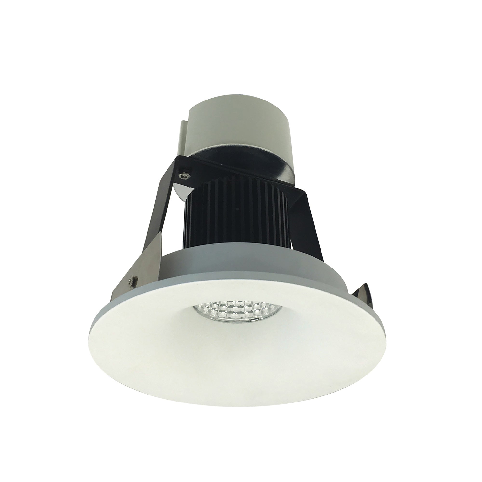 Nora Lighting NIR - 4RNBCDXWW 4" Iolite LED Round Bullnose Retrofit, 800lm / 12W, Comfort Dim, White Finish - Sonic Electric