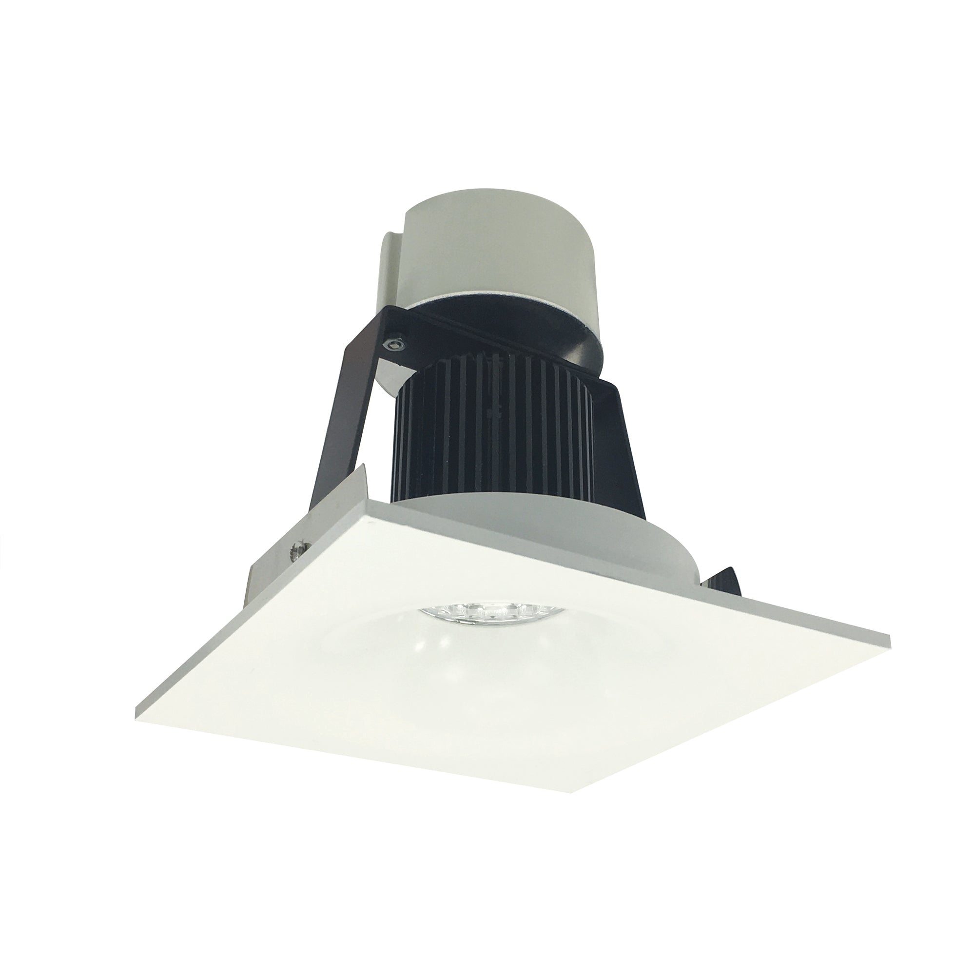 Nora Lighting NIR - 4SNB40XWW/10 4" Iolite LED Square Bullnose Retrofit, 1000lm / 12W, 4000K, White Finish - Sonic Electric