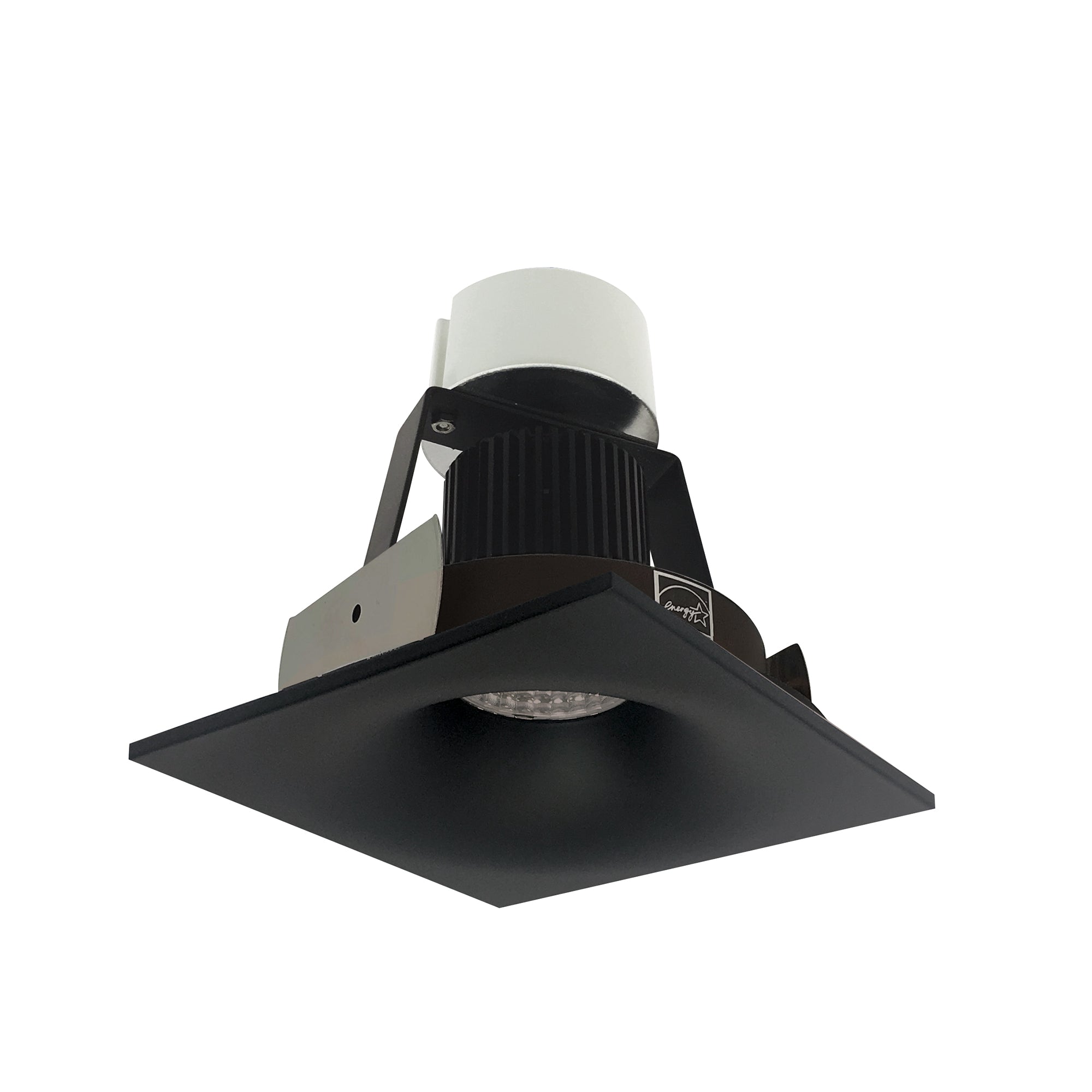 Nora Lighting NIR - 4SNBCDXBB 4" Iolite LED Square Bullnose Retrofit, 800lm / 12W, Comfort Dim, Black Finish - Sonic Electric