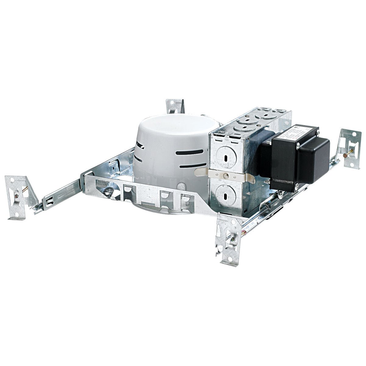 Nora Lighting NL - 402S 4" Shallow Low Voltage Housing, 120V/12V Mag. Transformer, Max 50W - Sonic Electric