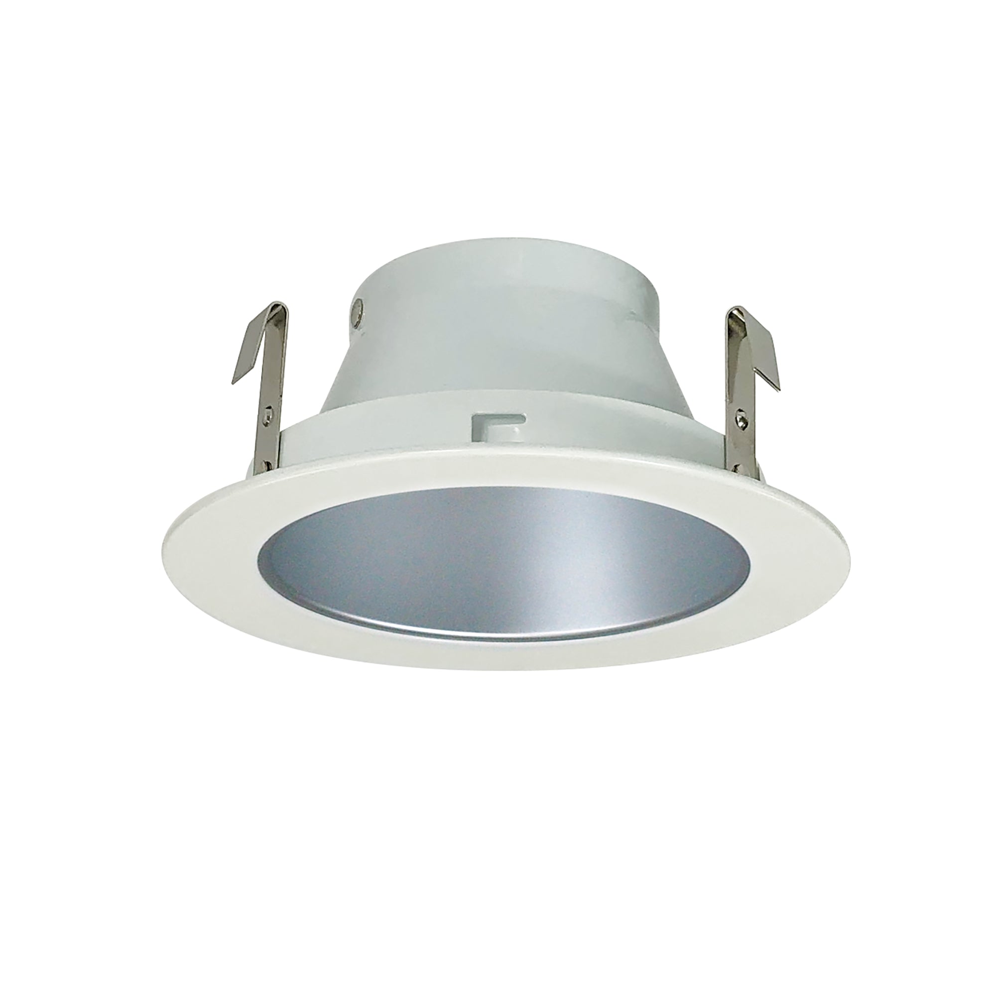 Nora Lighting NL - 414HZ 4",LV,ALUM REF HAZE, WH RING - Sonic Electric