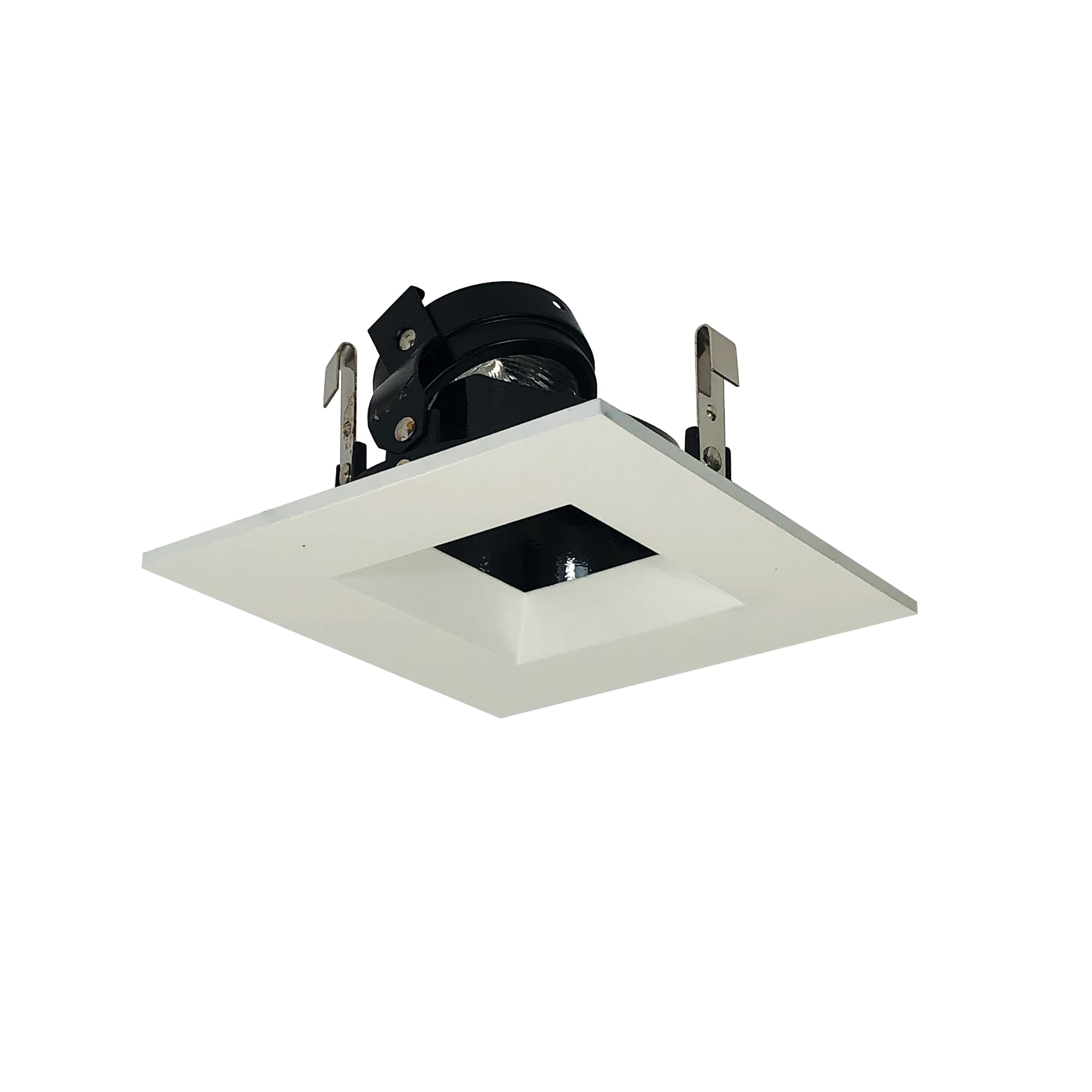 Nora Lighting NL - 4857BWW 4"SQTRM REGRESS,ADJ,BLK REF, W - Sonic Electric