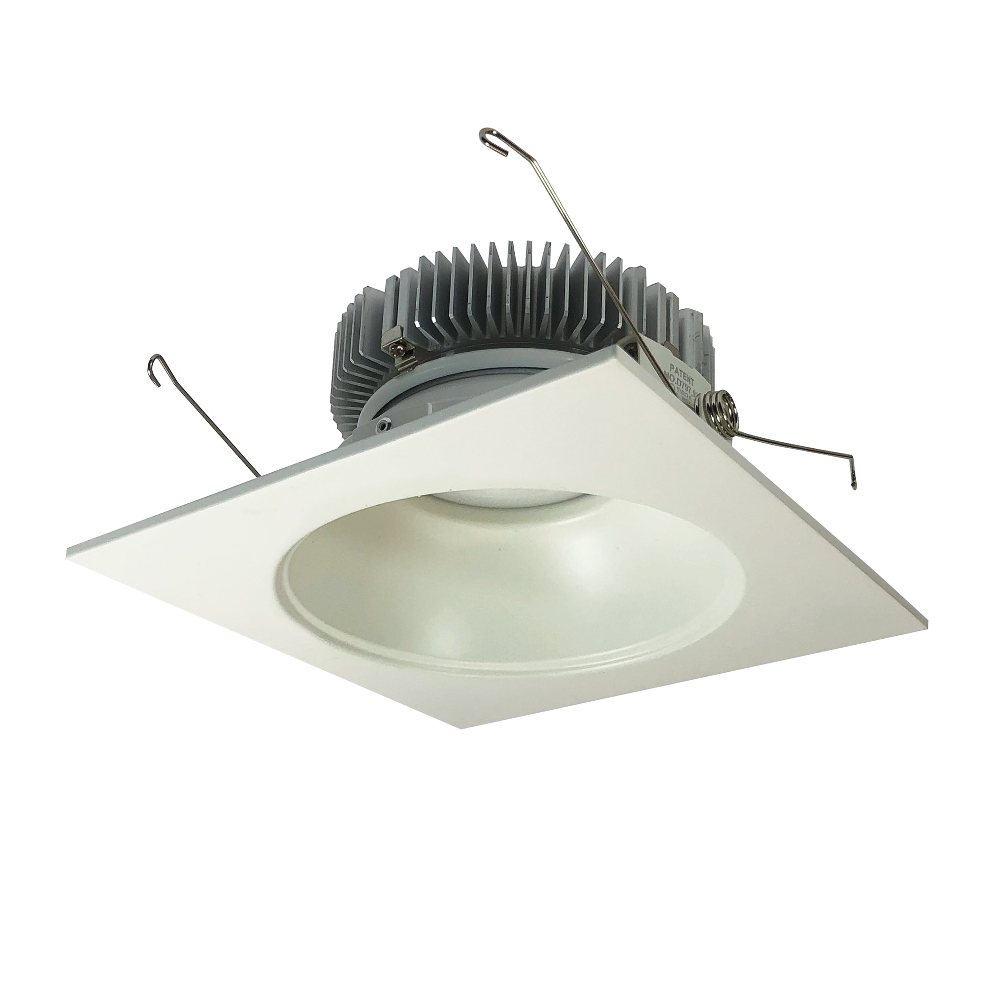 Nora Lighting NLCB2 - 6532040MPW 6" Cobalt Dedicated High Lumen Square/Round, 2000lm, 4000K, Matte Powder White Reflector / Matte Powder White Flange - Sonic Electric