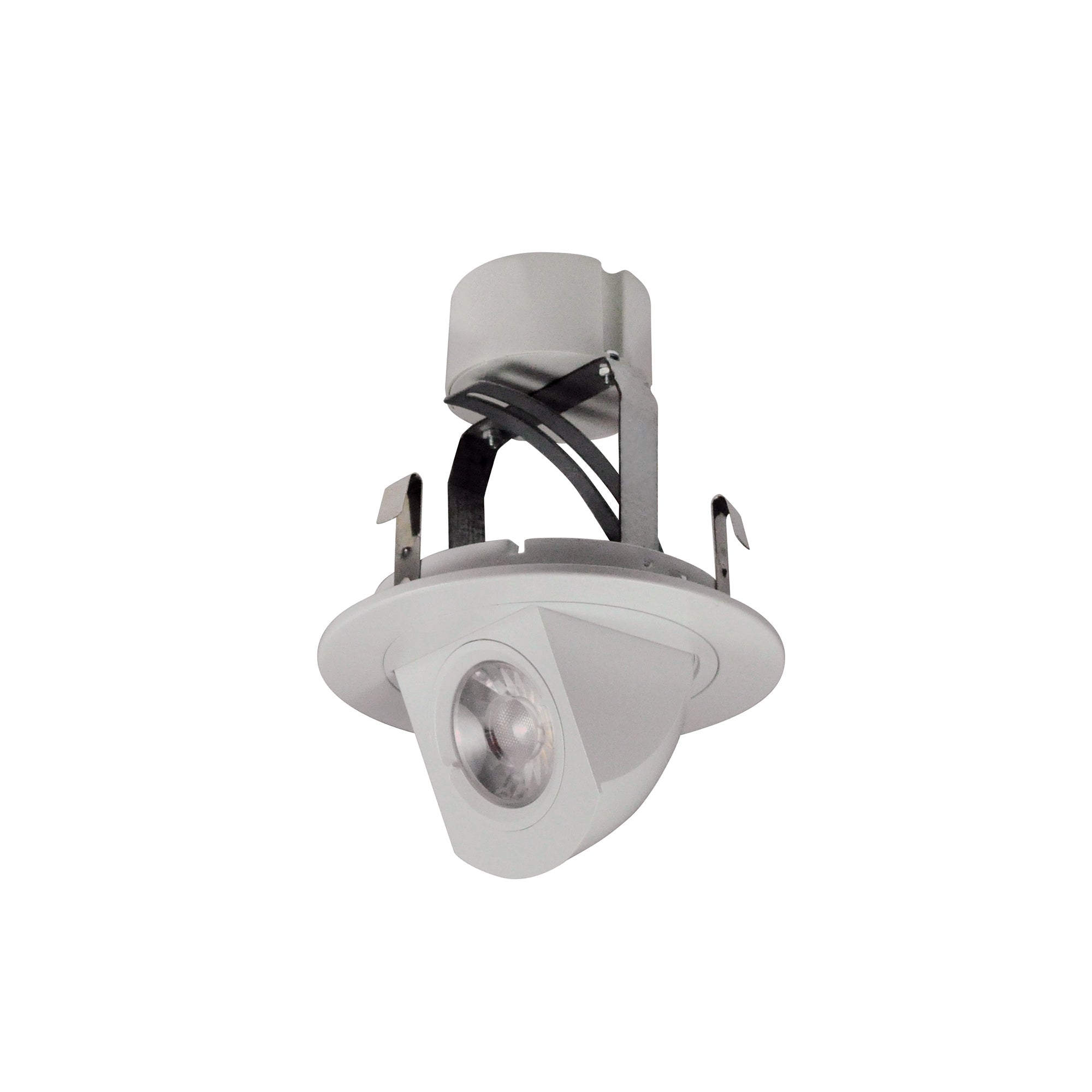Nora Lighting NLCBC - 47040XW/A 4" Cobalt Round Adjustable Elbow LED Retrofit, 800lm / 12W, 4000K, White Finish - Sonic Electric