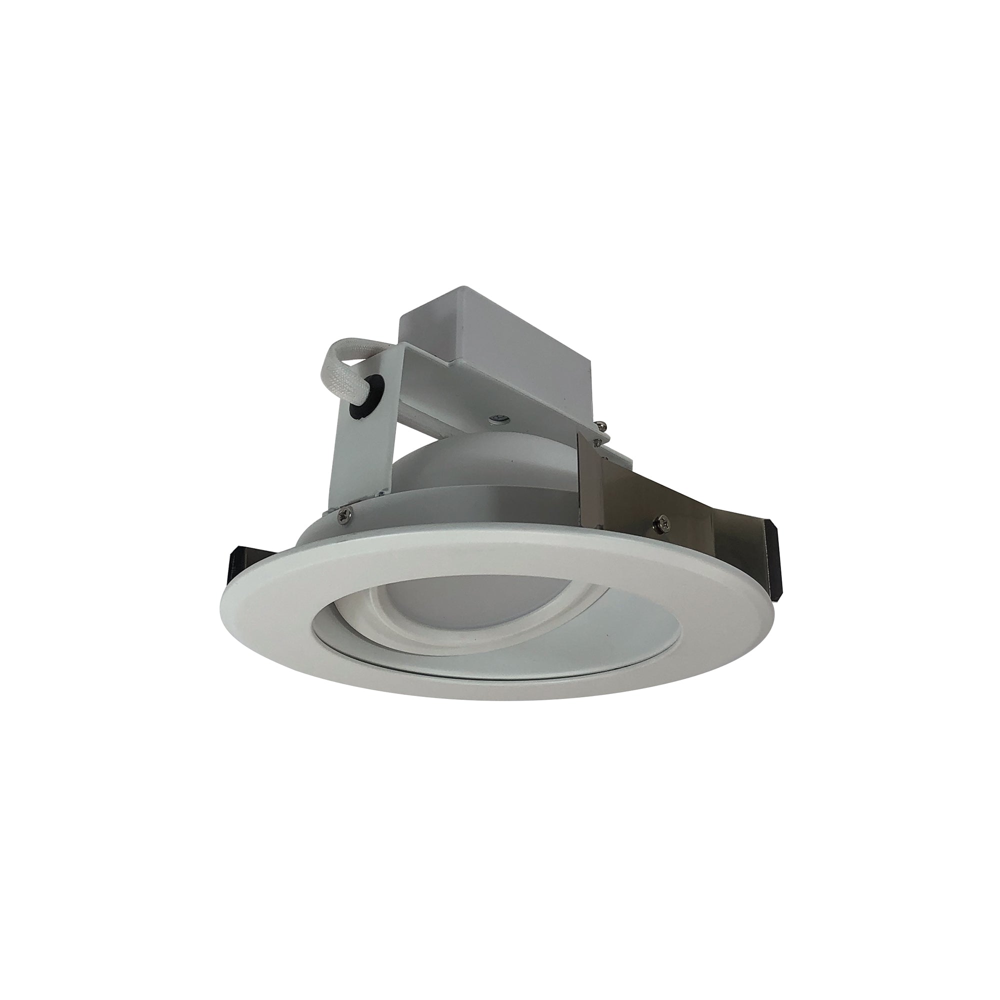 Nora Lighting NLCBC - 56930XWW 5" Cobalt Adjustable LED Retrofit, 1200lm / 14W, 3000K, White Reflector / White Flange - Sonic Electric