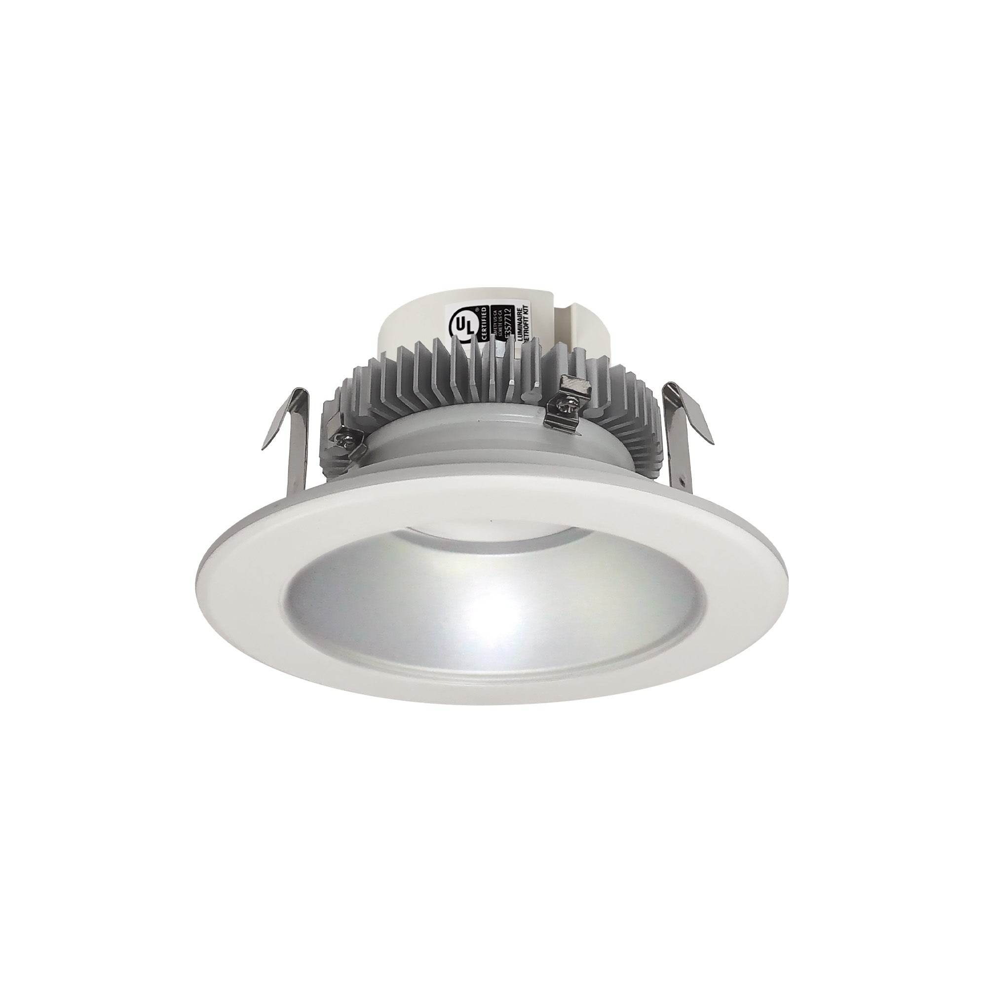 Nora Lighting NLCBC2 - 451TWHZW/10 4" Cobalt Click Round Retrofit Reflector, 1000lm / 13.5W, Selectable CCT, Haze Reflector / White Flange - Sonic Electric