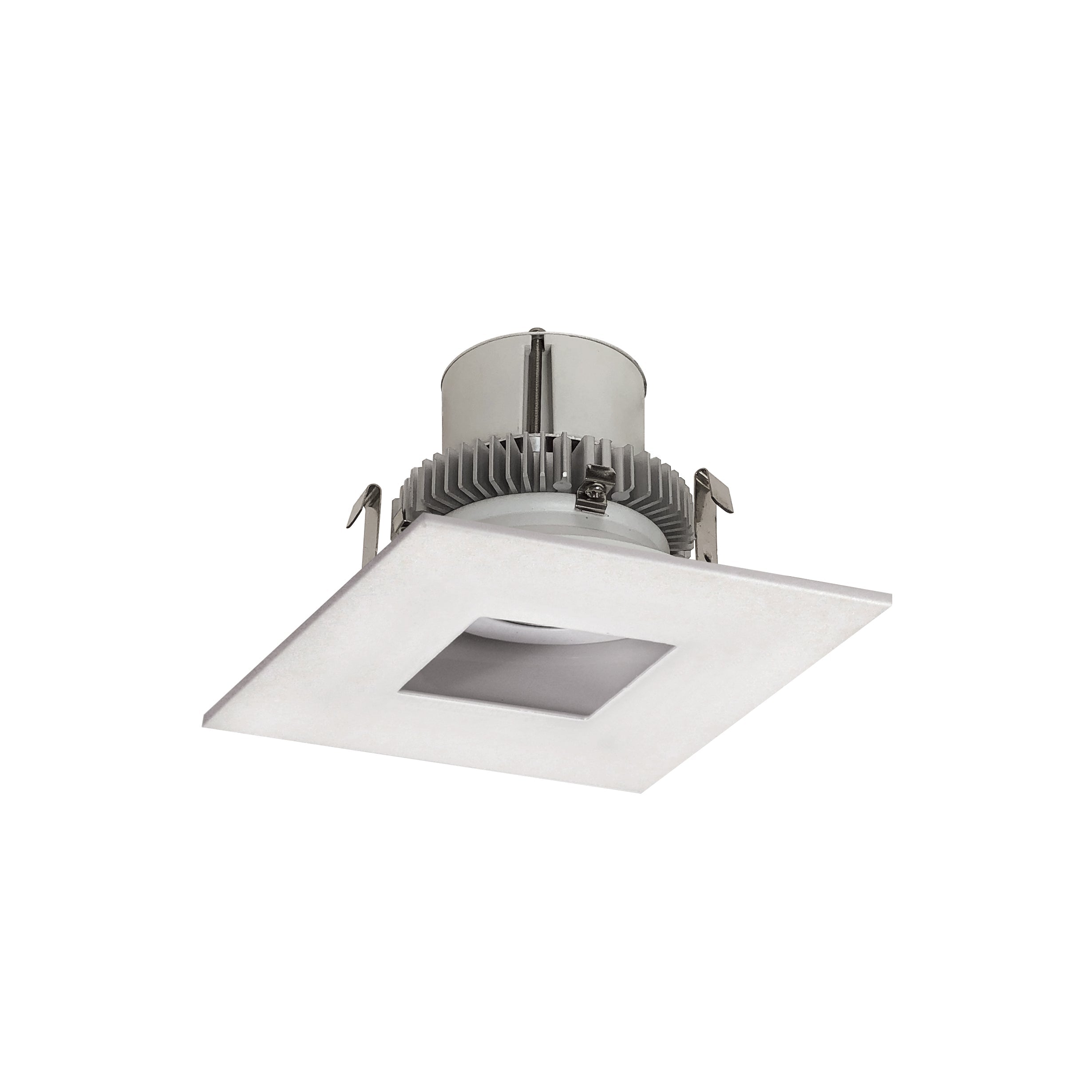 Nora Lighting NLCBC2 - 455CDWW/A 4" Cobalt Click Square Retrofit Pinhole, 900lm / 12W, Comfort Dim, White Finish - Sonic Electric