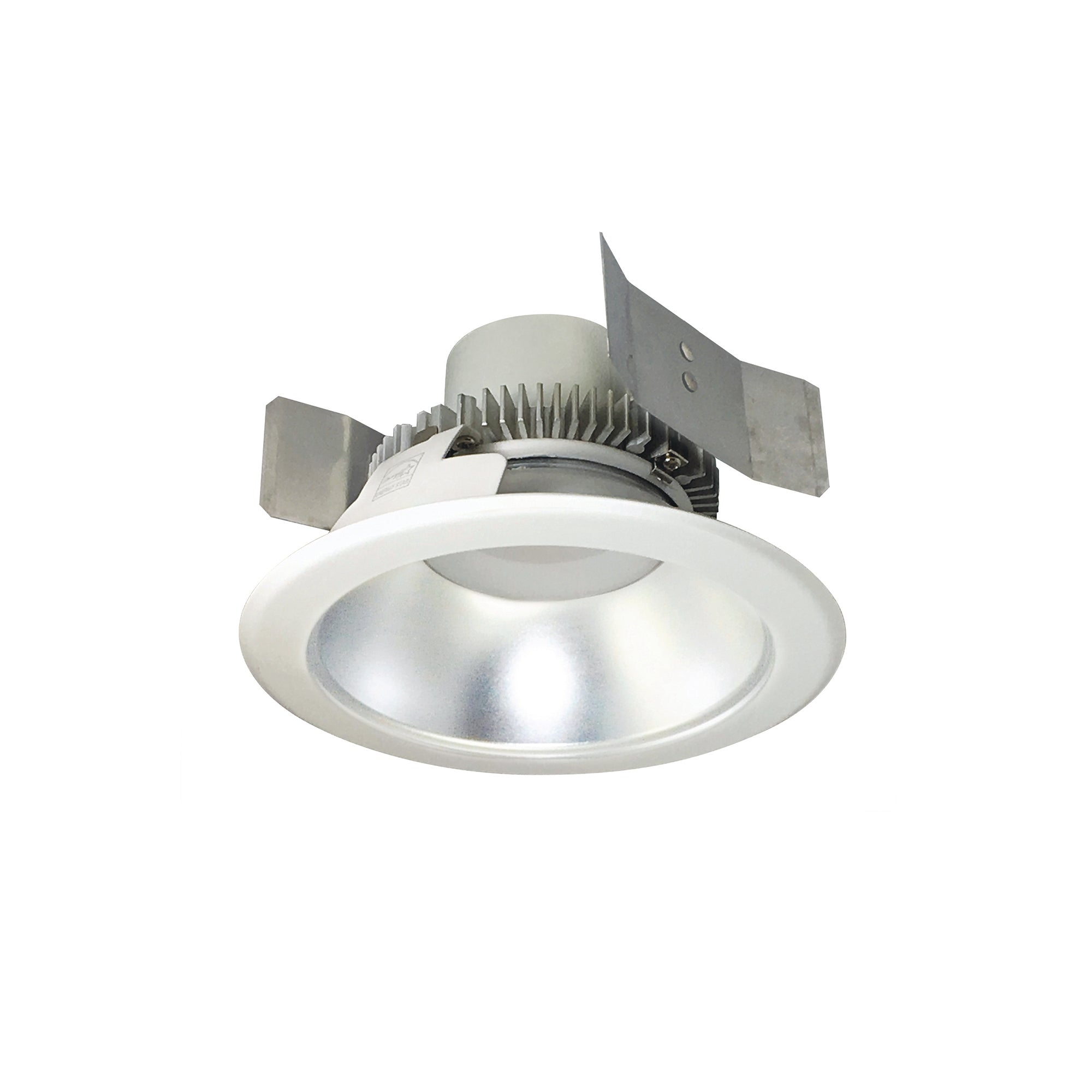 Nora Lighting NLCBC2 - 55135DW/10 5" Cobalt Click Round Retrofit Reflector, 1000lm / 12W, 3500K, Diffused Clear Reflector / White Flange - Sonic Electric