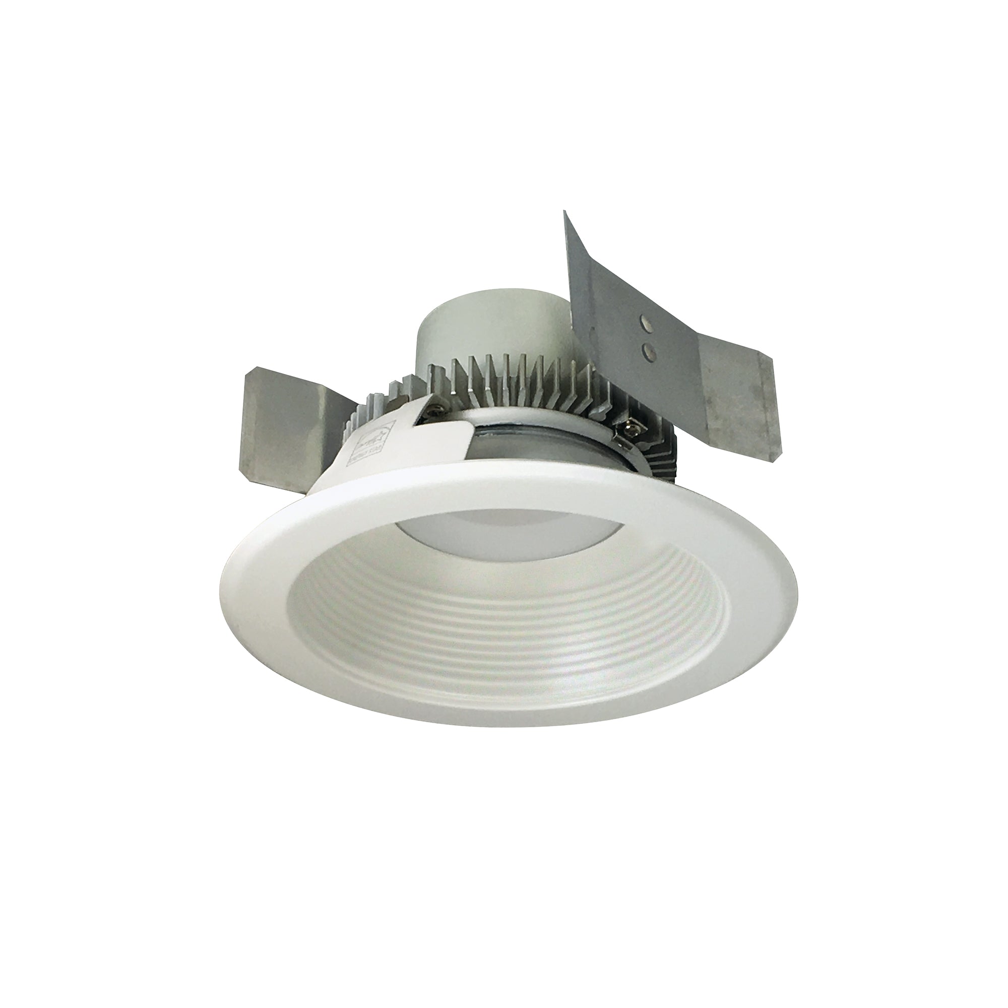 Nora Lighting NLCBC2 - 55227WW/10 5" Cobalt Click Round Retrofit Baffle, 1000lm / 12W, 2700K, White Baffle / White Flange - Sonic Electric