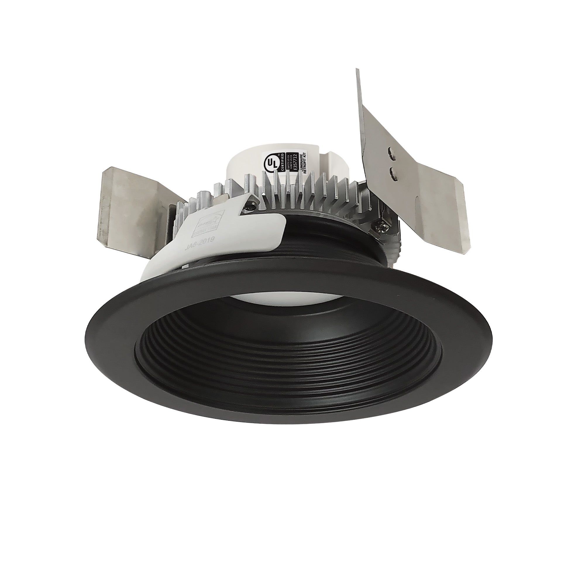 Nora Lighting NLCBC2 - 552TWBB/10 5" Cobalt Click Round Retrofit Baffle, 1000lm / 13.5W, Selectable CCT, Black - Sonic Electric