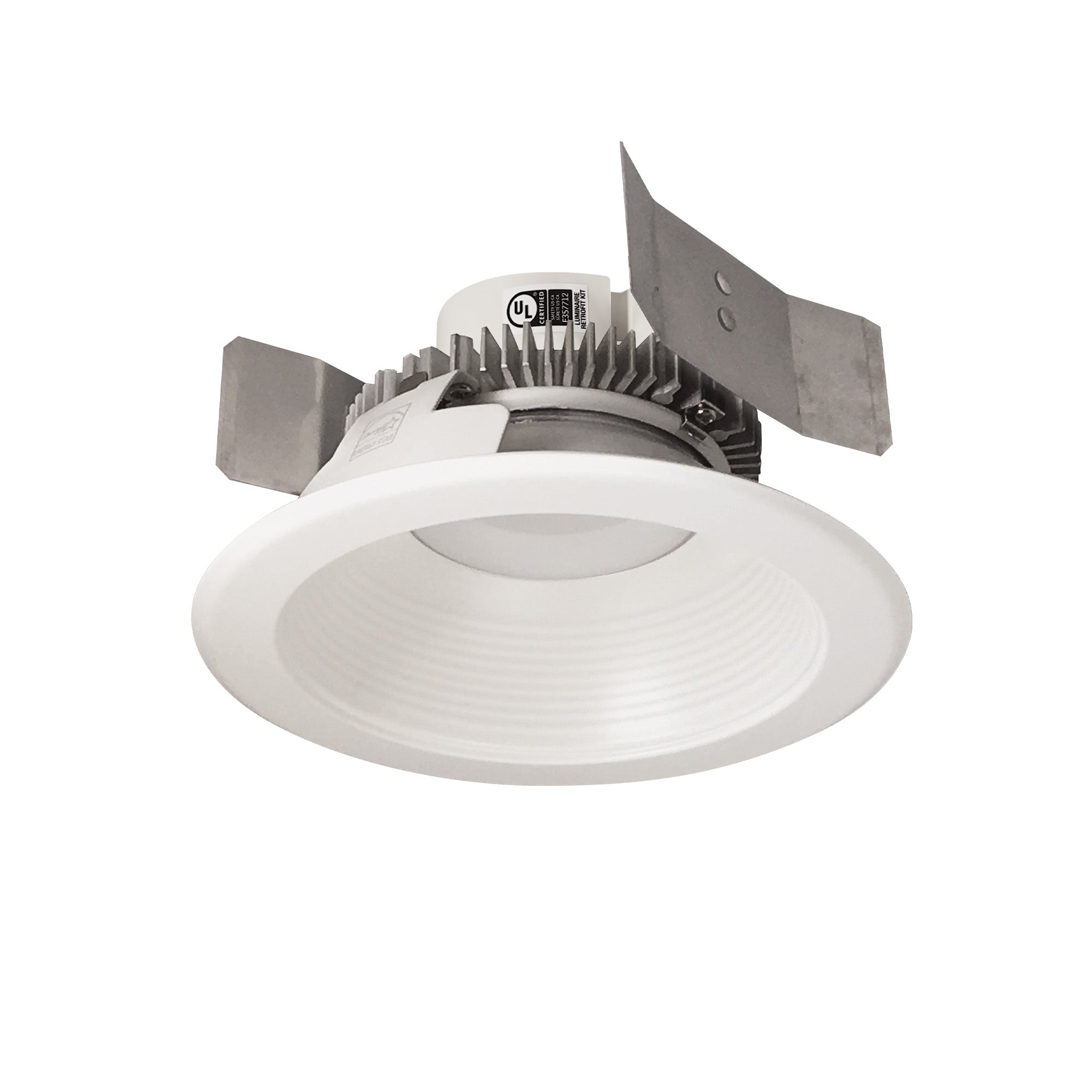 Nora Lighting NLCBC2 - 552TWWW/10 5" Cobalt Click Round Retrofit Baffle, 1000lm / 13.5W, Selectable CCT, White - Sonic Electric