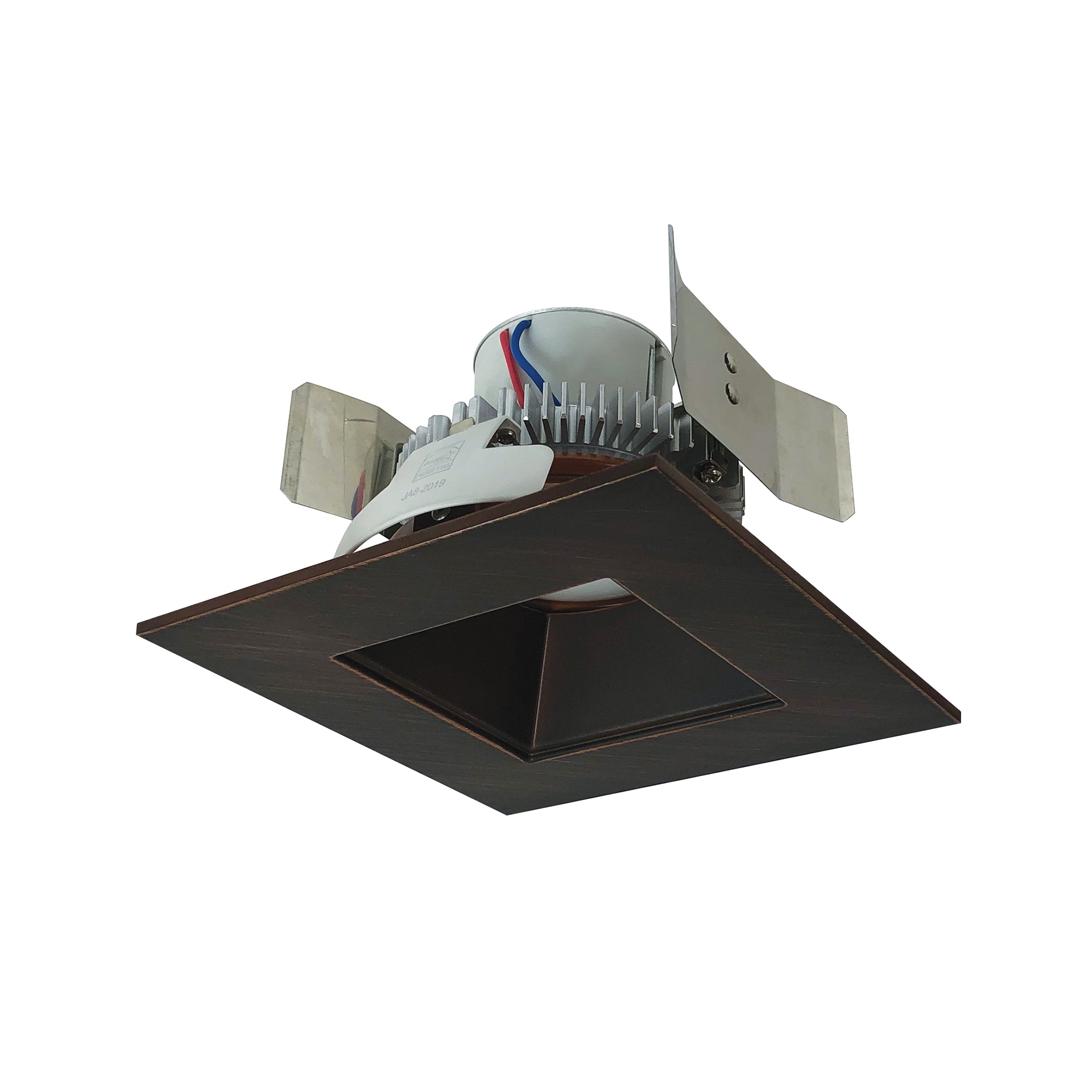 Nora Lighting NLCBC2 - 55635BZBZ/10 5" Cobalt Click Square Retrofit Reflector with Square Aperture, 1000lm / 12W, 3500K, Bronze Reflector / Bronze Flange - Sonic Electric