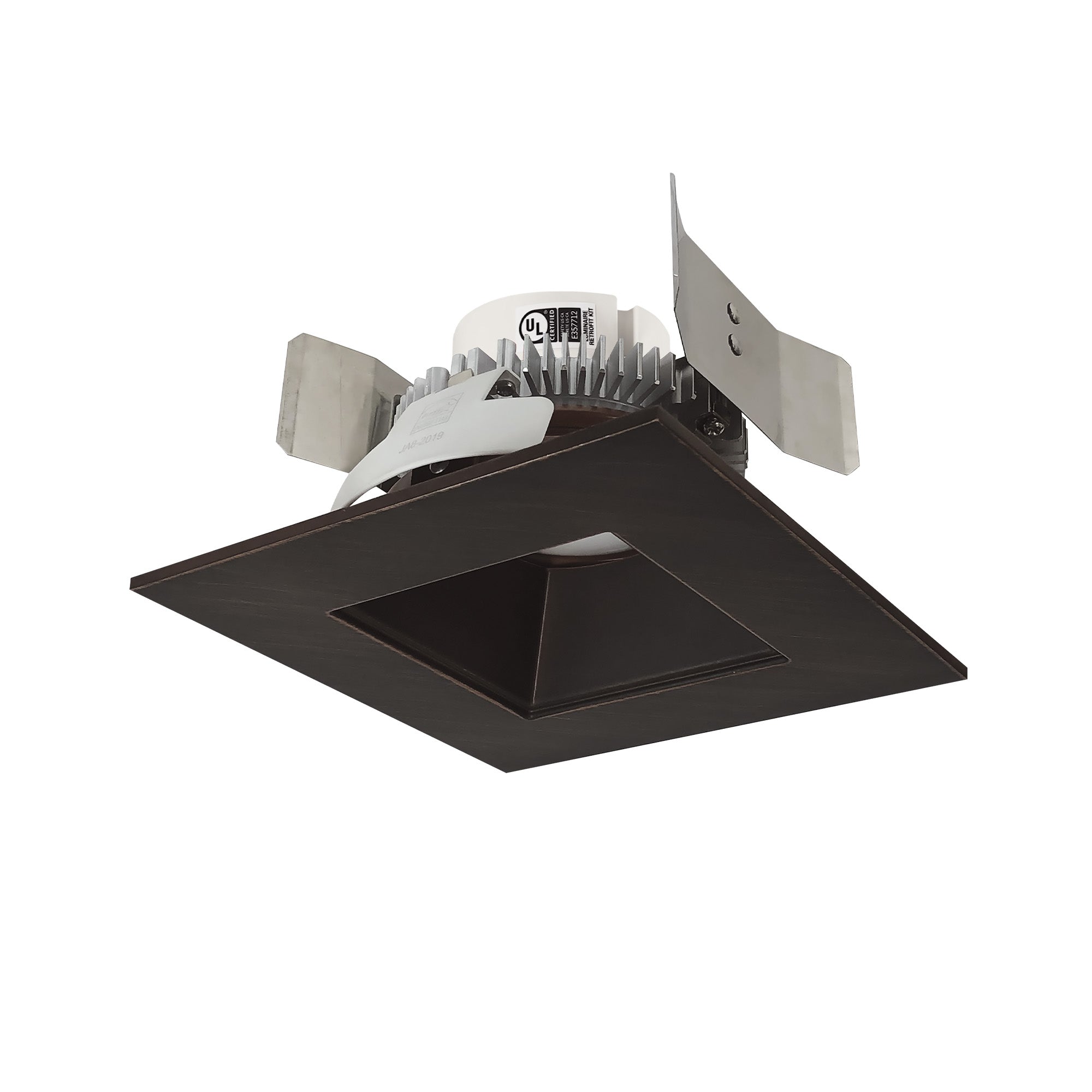 Nora Lighting NLCBC2 - 556TWBZBZ/10 5" Cobalt Click Square Retrofit Reflector with Square Aperture, 1000lm / 13.5W, Selectable CCT, Bronze - Sonic Electric