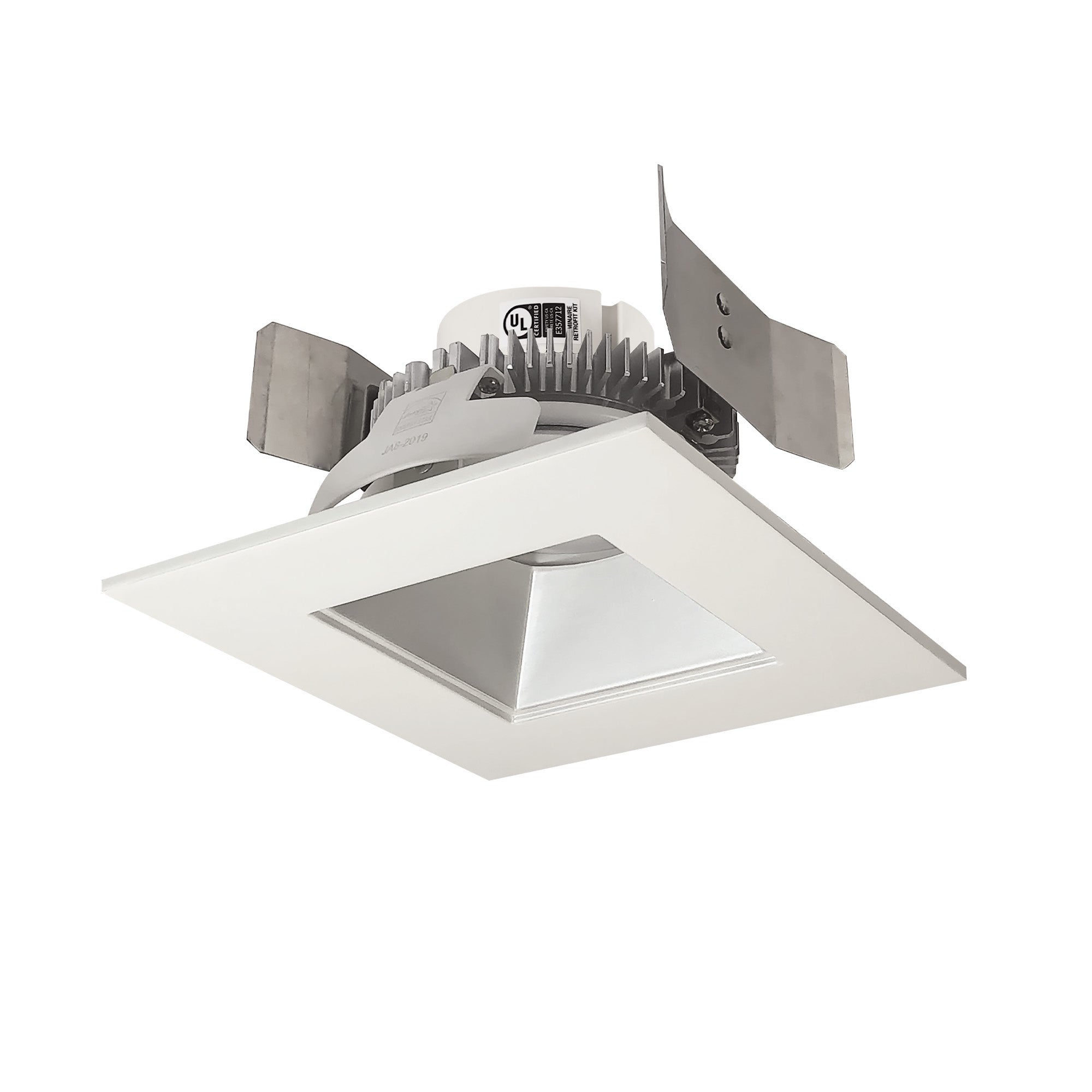 Nora Lighting NLCBC2 - 556TWHZW/10 5" Cobalt Click Square Retrofit Reflector with Square Aperture, 1000lm / 13.5W, Selectable CCT, Haze/White - Sonic Electric