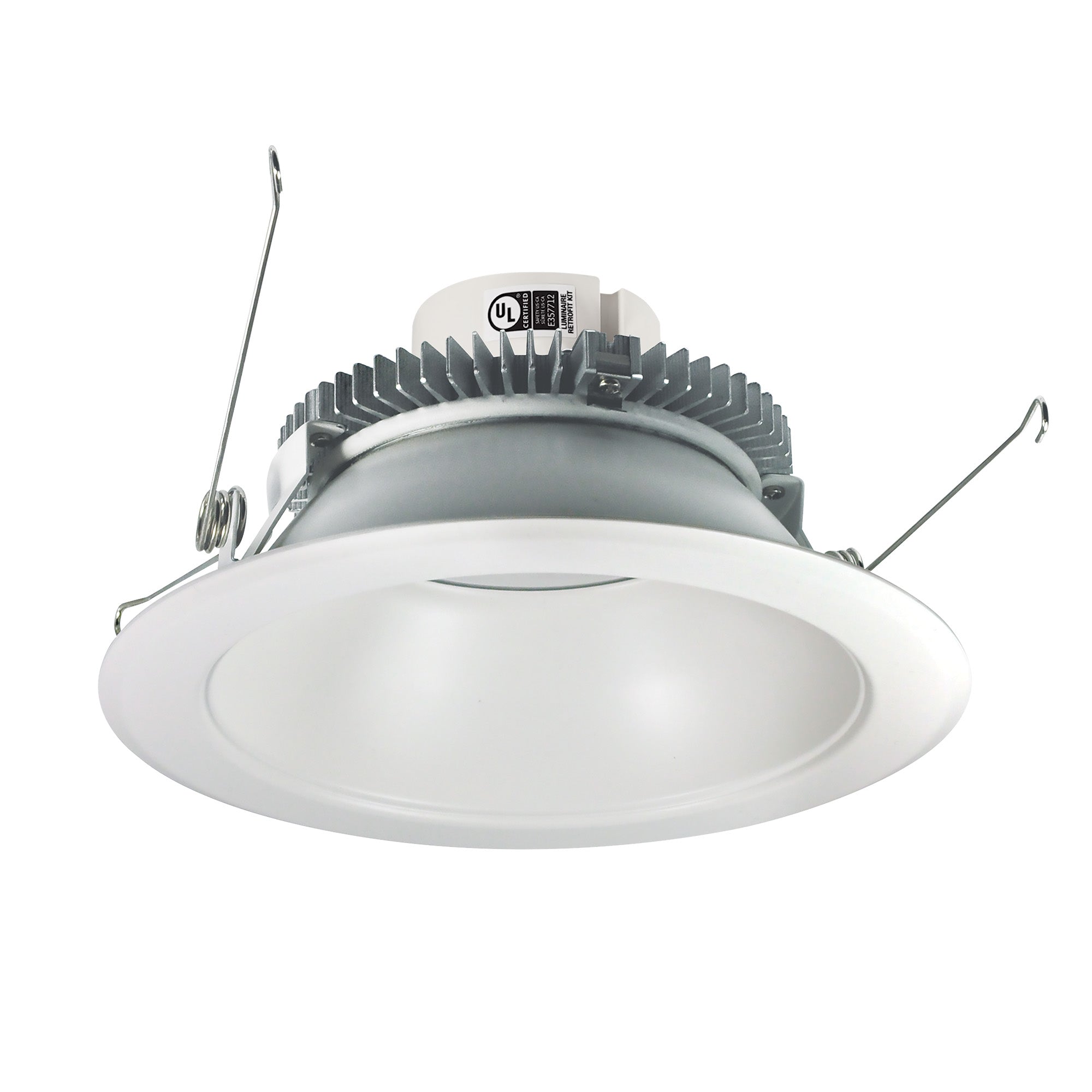 Nora Lighting NLCBC2 - 651TWMPW/10 6" Cobalt Click Round Retrofit Reflector, 1000lm / 13.5W, Selectable CCT, Matte Powder White - Sonic Electric