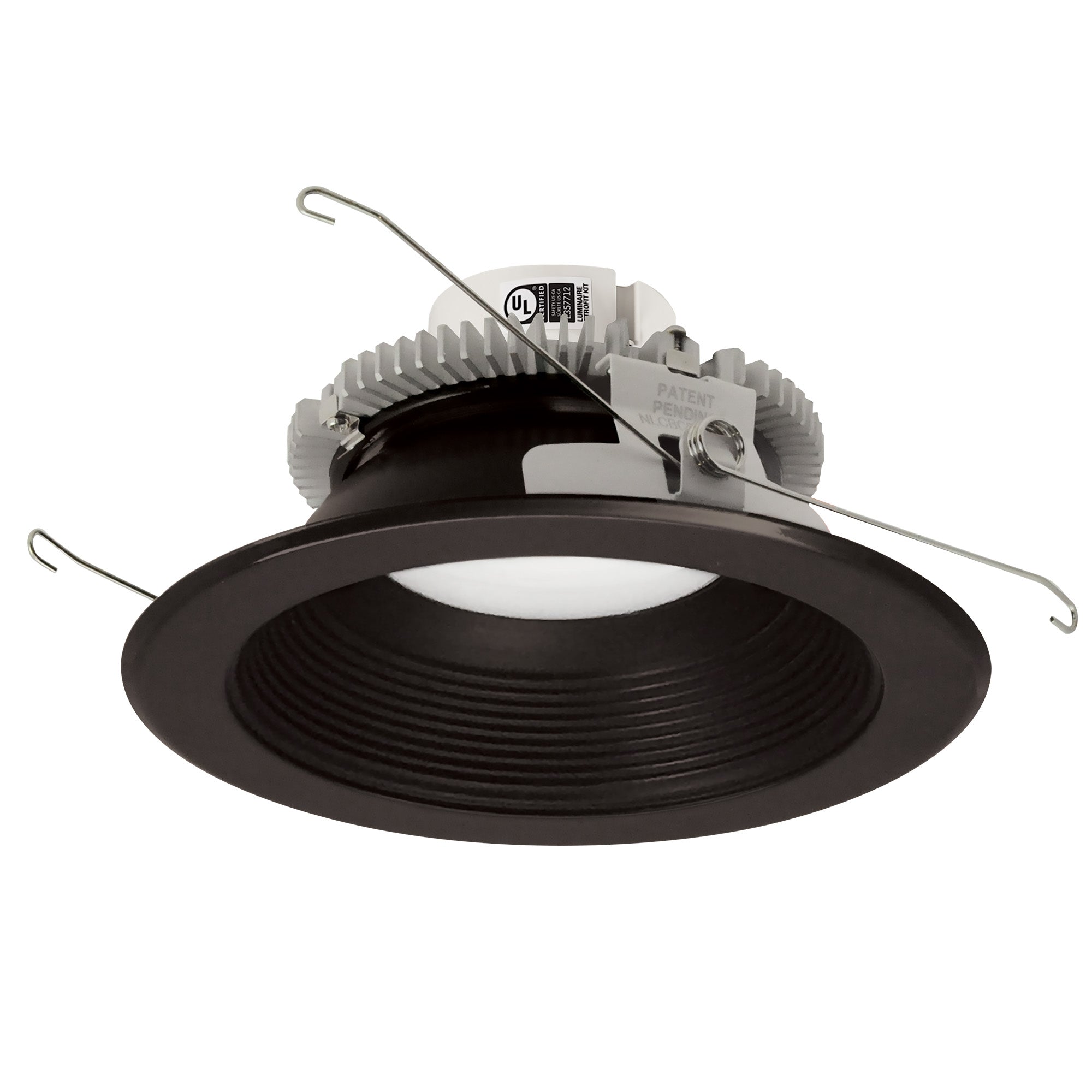 Nora Lighting NLCBC2 - 652TWBZBZ/10 6" Cobalt Click Round Retrofit Baffle, 1000lm / 13.5W, Selectable CCT, Bronze - Sonic Electric