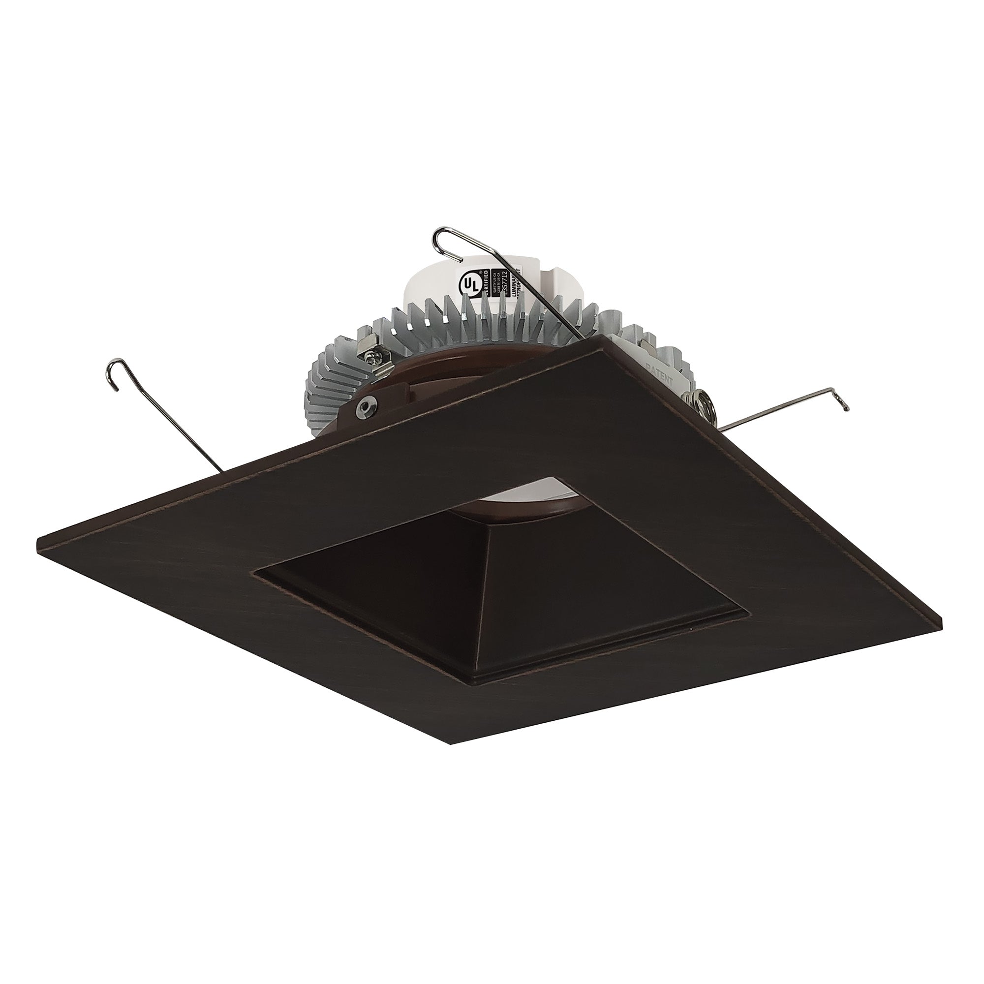 Nora Lighting NLCBC2 - 656TWBZBZ/10 6" Cobalt Click Square Retrofit Reflector with Square Aperture, 1000lm / 13.5W, Selectable CCT, Bronze - Sonic Electric