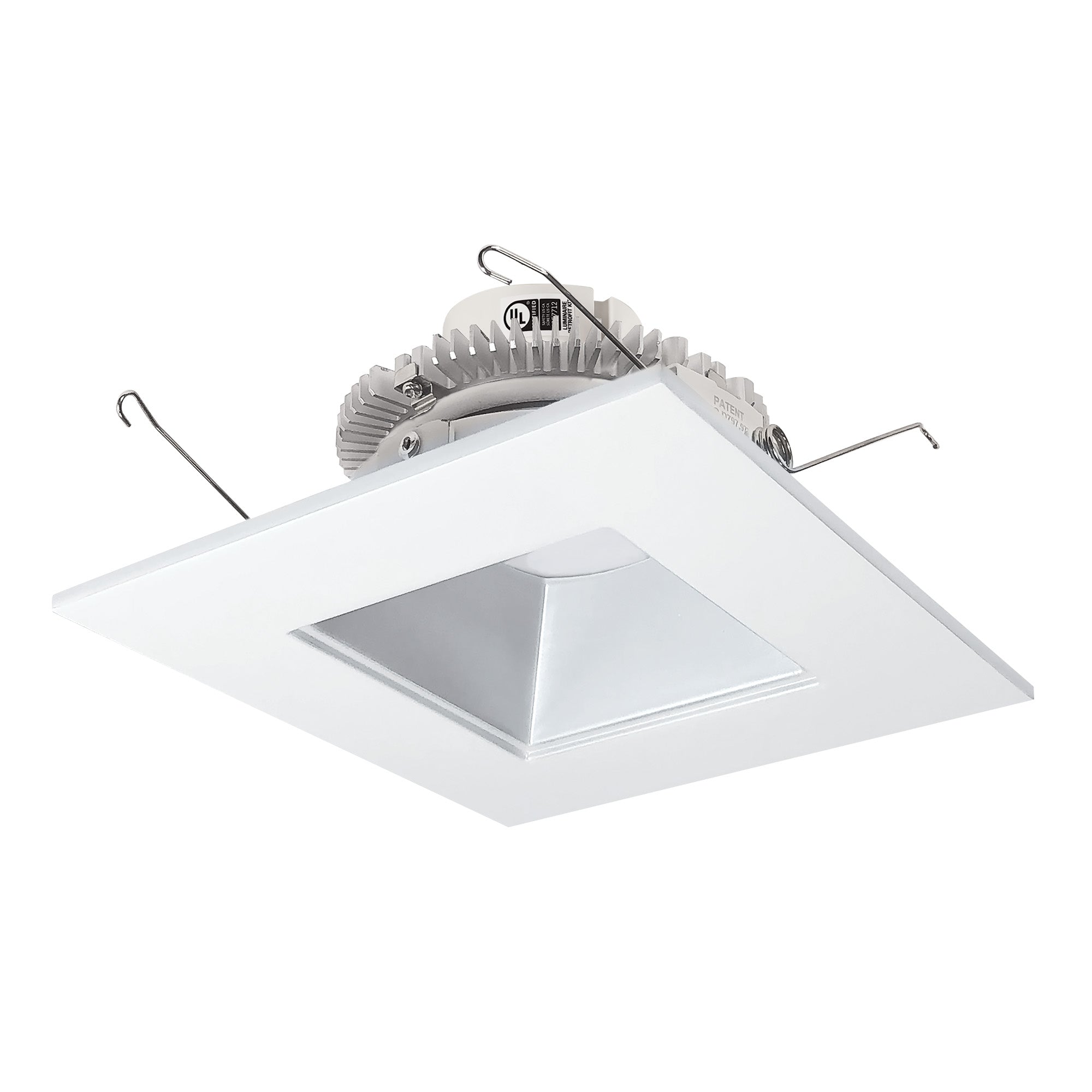 Nora Lighting NLCBC2 - 656TWHZW/10 6" Cobalt Click Square Retrofit Reflector with Square Aperture, 1000lm / 13.5W, Selectable CCT, Haze/White - Sonic Electric