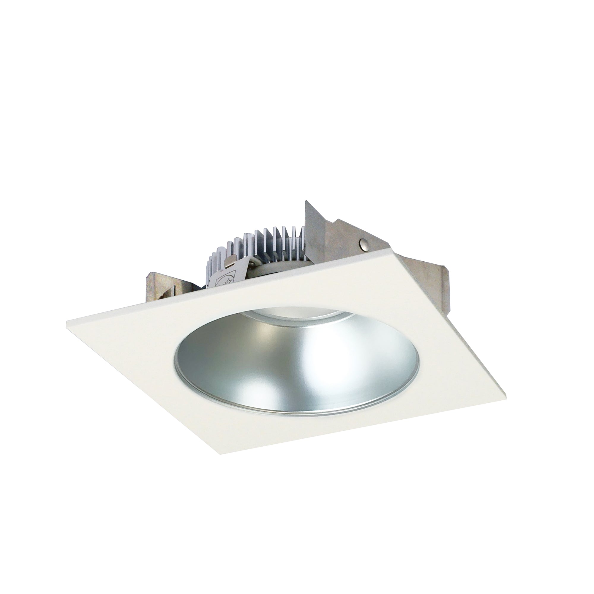 Nora Lighting NLCBS - 4531240DW 4" Cobalt Shallow High Lumen LED Trim, Square/Round Reflector, 1250lm, 4000K, Diffused/White - Sonic Electric