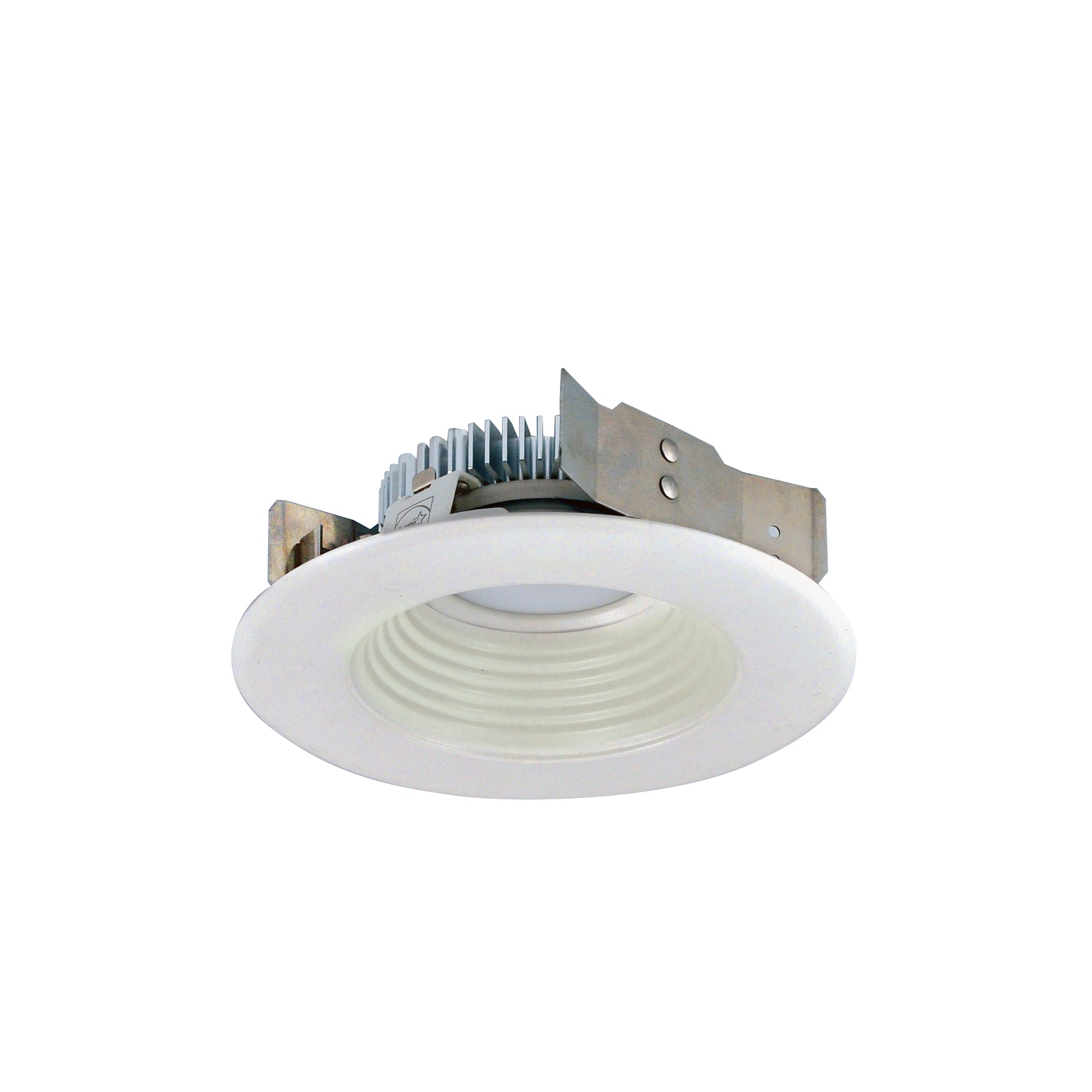 Nora Lighting NLCBS - 4W528527WW 4" Cobalt Shallow High Lumen LED Trim, Round Baffle, 850lm, 2700K, White - Sonic Electric