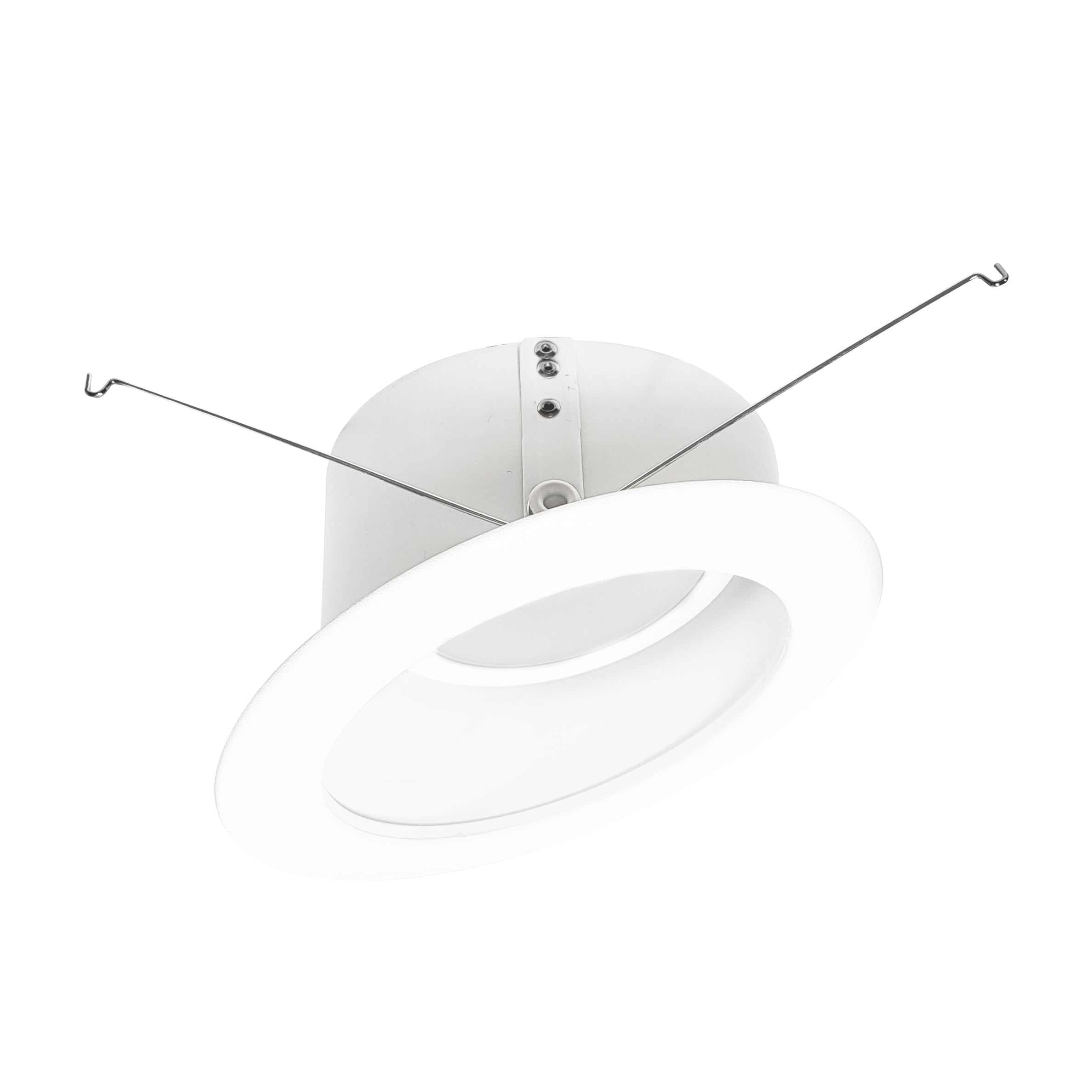 Nora Lighting NLRS - 611L1TWW 6" Sloped LED Retrofit Reflector, 1200lm / 15W, Selectable CCT, White Reflector / White Flange - Sonic Electric