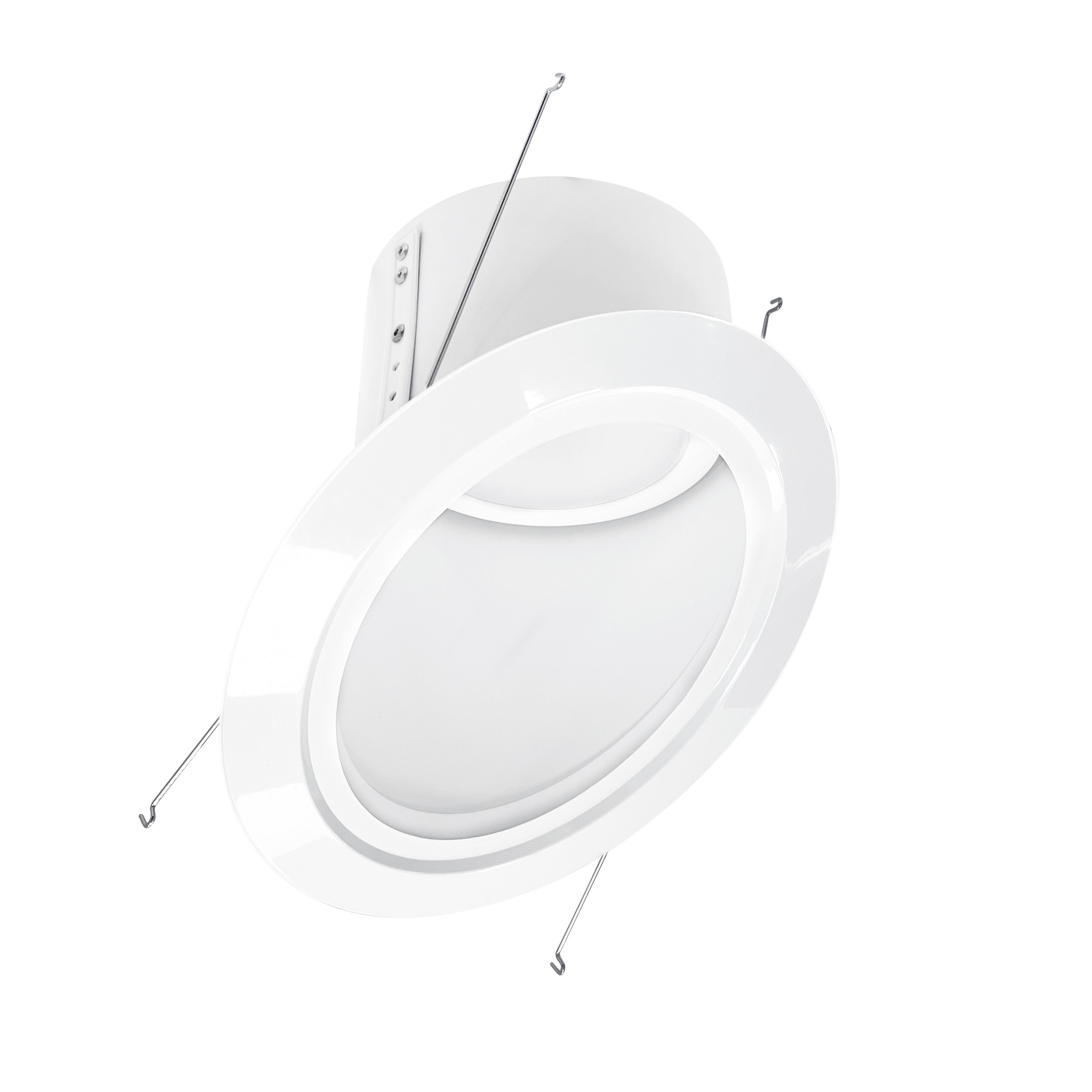 Nora Lighting NLRS - 6S11L140W 6" Super Sloped LED Retrofit Reflector, 1200lm / 16W, 4000K, White Reflector / White Flange - Sonic Electric