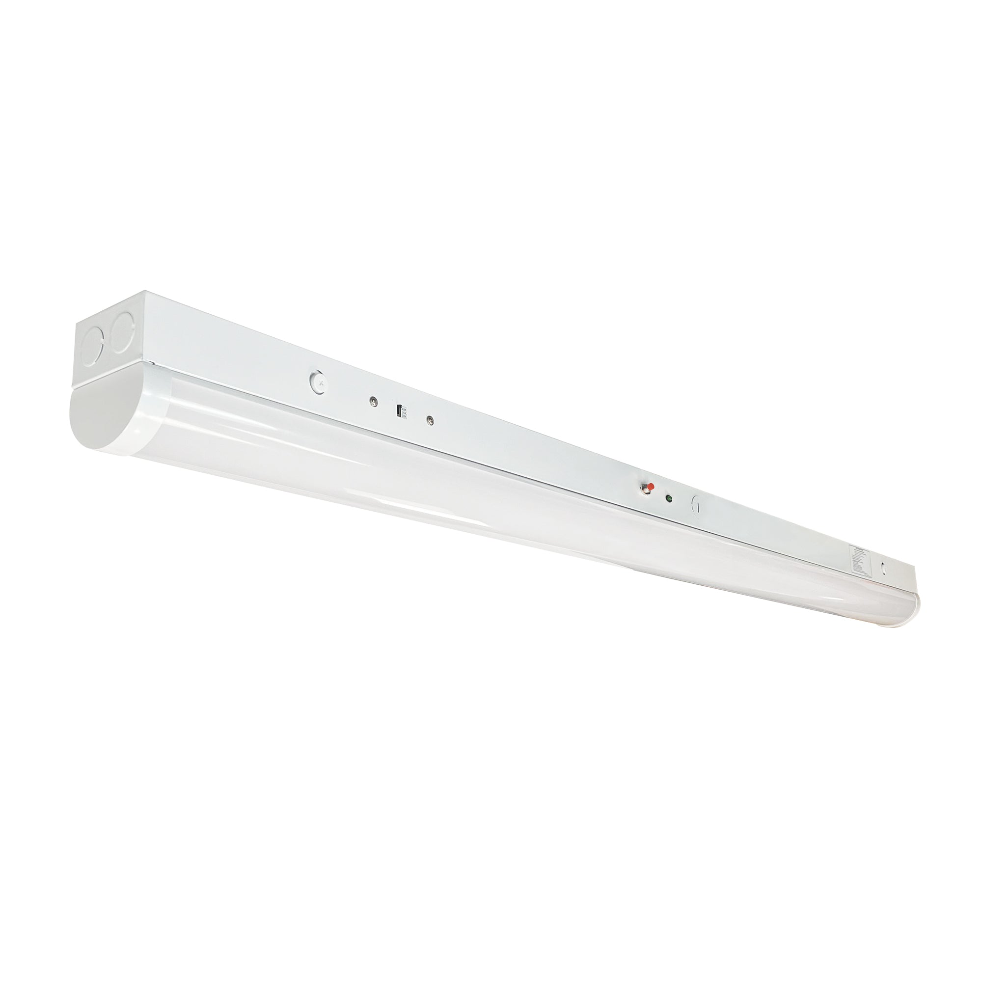Nora Lighting NLSTR - 8L1334W/EM 92.75" LED Tunable Strip Light, 8000lm / 65W, Selectable CCT (30/35/40K), White finish, 120 - 277V input; 0 - 10V Dimming w/ Integral Emergency - Sonic Electric