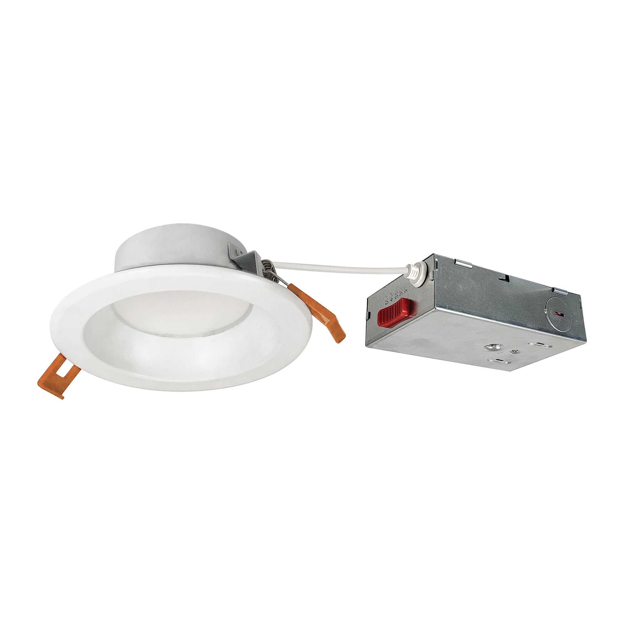 Nora Lighting NLTH - 41TW - MPWLE4 4" Theia LED Downlight with Selectable CCT, 120 - 277V 0 - 10V, Matte Powder White Finish - Sonic Electric