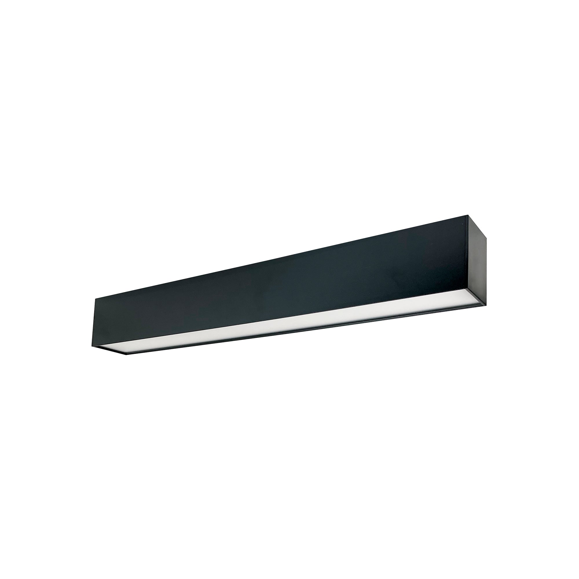Nora Lighting NLUD - 2334B 2' L - Line LED Indirect/Direct Linear, 3710lm / Selectable CCT, Black Finish - Sonic Electric