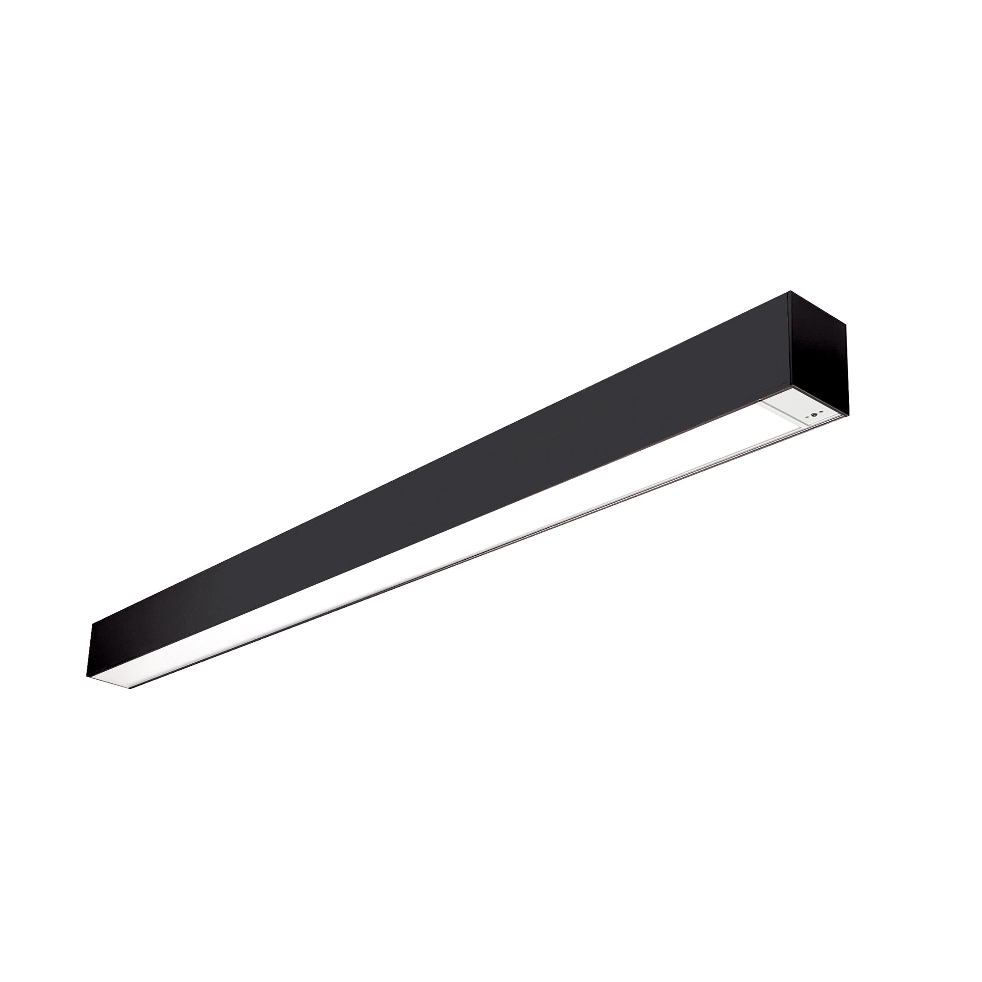Nora Lighting NLUD - 4334B/EMOS 4' L - Line LED Indirect/Direct Linear, 6152lm / Selectable CCT, Black Finish, with EM & Motion Sensor - Sonic Electric