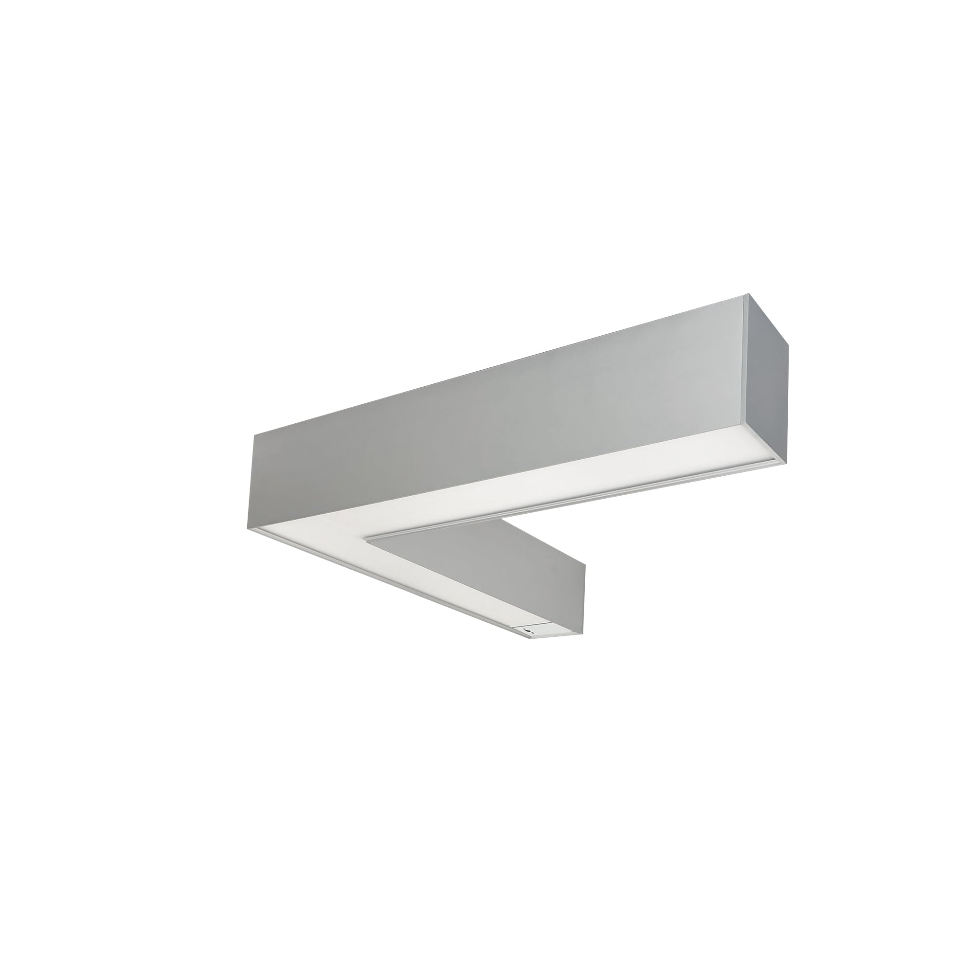 Nora Lighting NLUD - L334A/OS "L" Shaped L - Line LED Indirect/Direct Linear, 3781lm / Selectable CCT, Aluminum Finish, with Motion Sensor - Sonic Electric