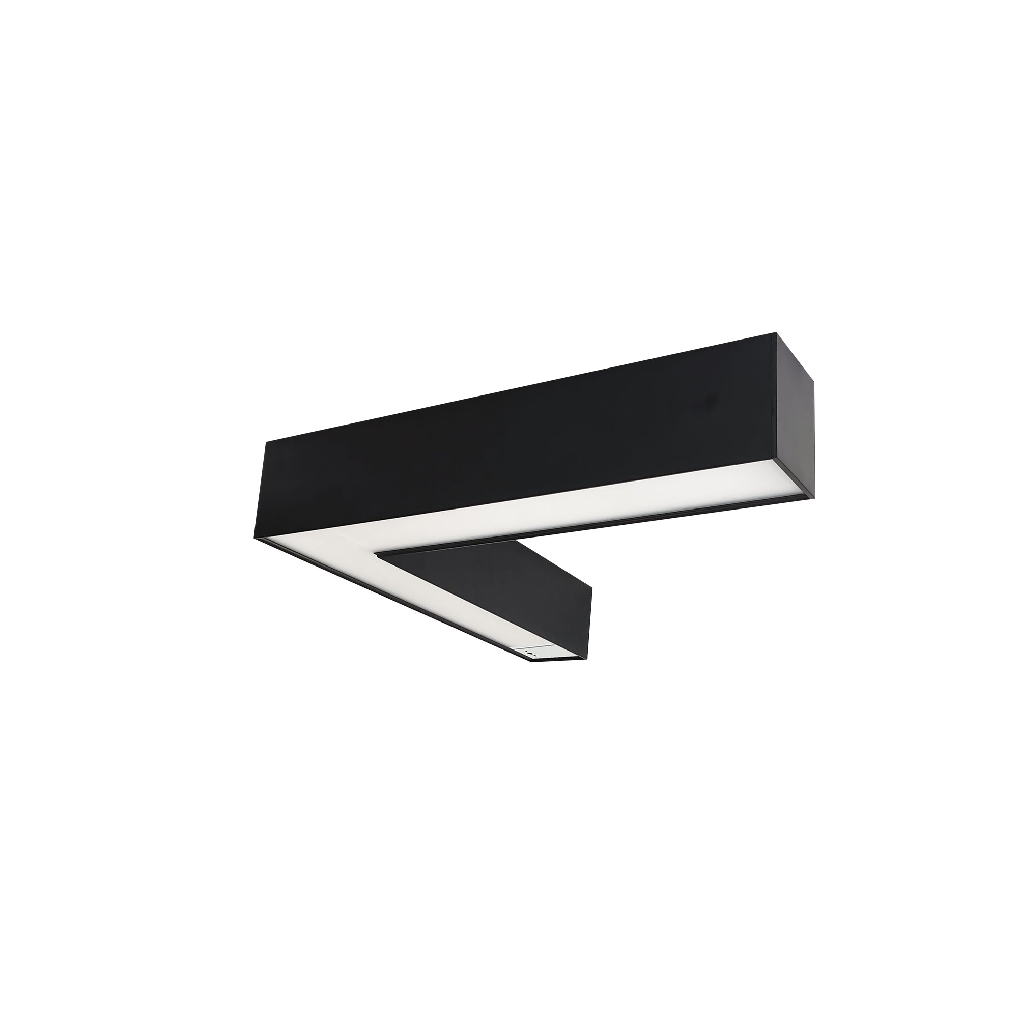 Nora Lighting NLUD - L334B/OS "L" Shaped L - Line LED Indirect/Direct Linear, 3781lm / Selectable CCT, Black Finish, with Motion Sensor - Sonic Electric