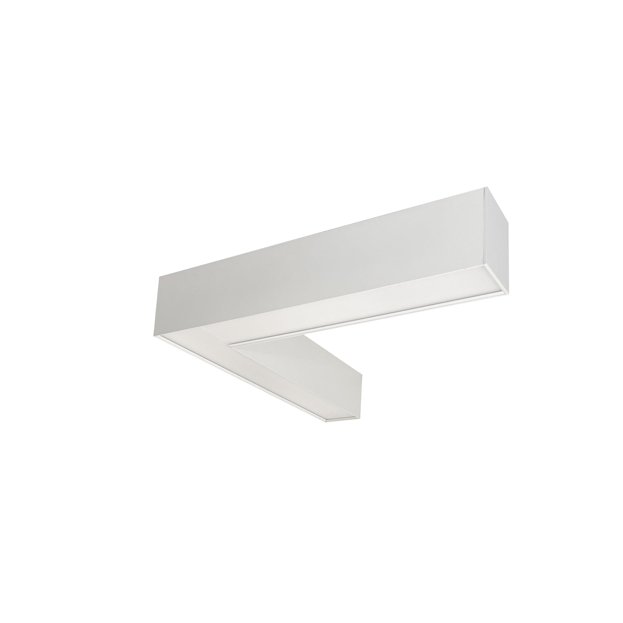 Nora Lighting NLUD - L334W "L" Shaped L - Line LED Indirect/Direct Linear, 3781lm / Selectable CCT, White Finish - Sonic Electric