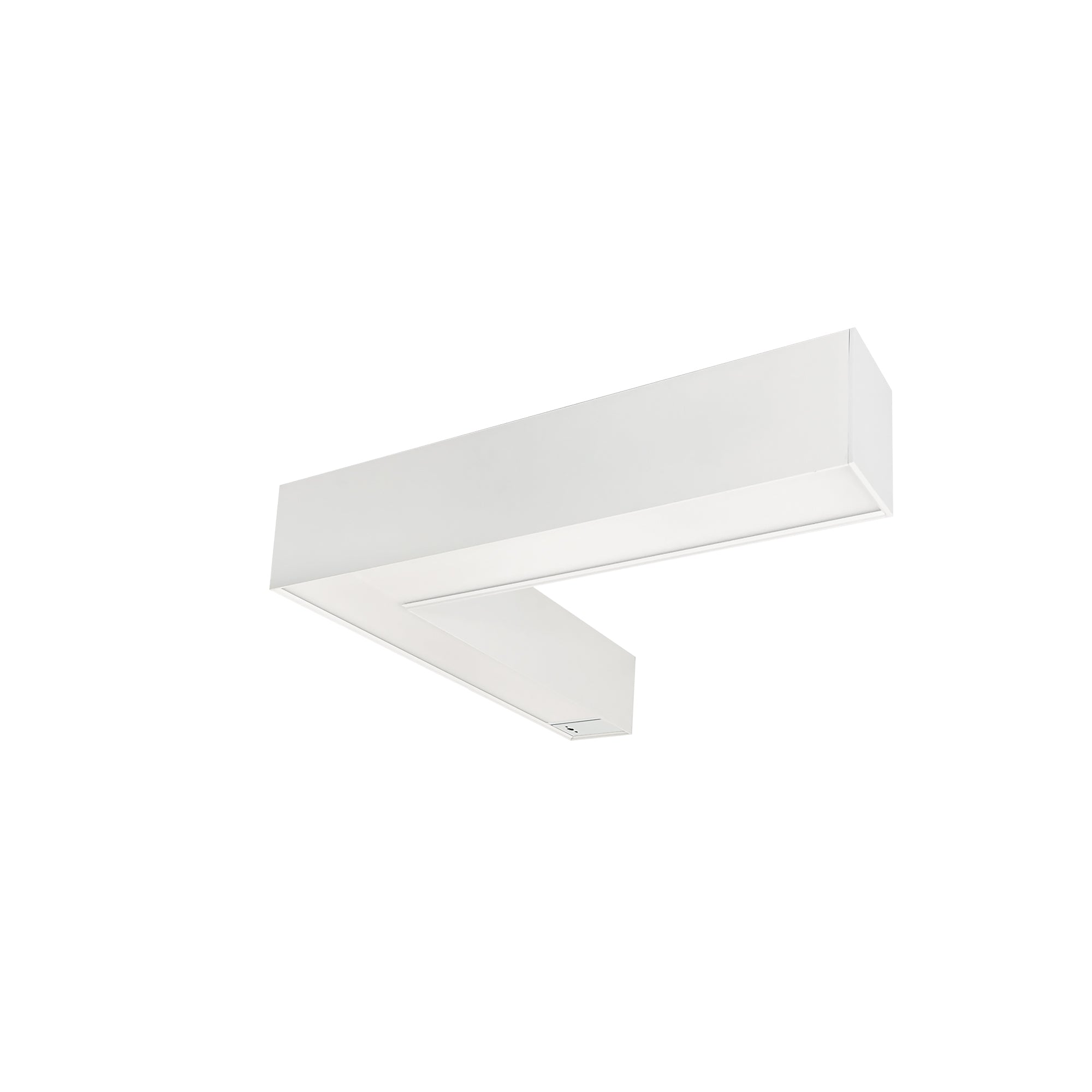 Nora Lighting NLUD - L334W/OS "L" Shaped L - Line LED Indirect/Direct Linear, 3781lm / Selectable CCT, White Finish, with Motion Sensor - Sonic Electric