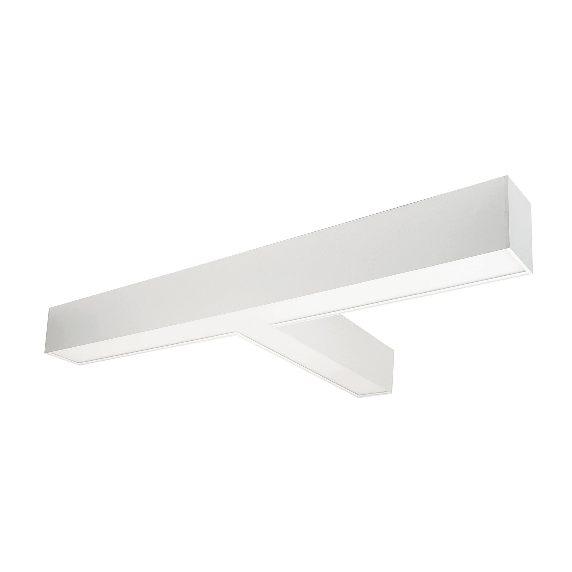 Nora Lighting NLUD - T334W "T" Shaped L - Line LED Indirect/Direct Linear, 5027lm / Selectable CCT, White Finish - Sonic Electric