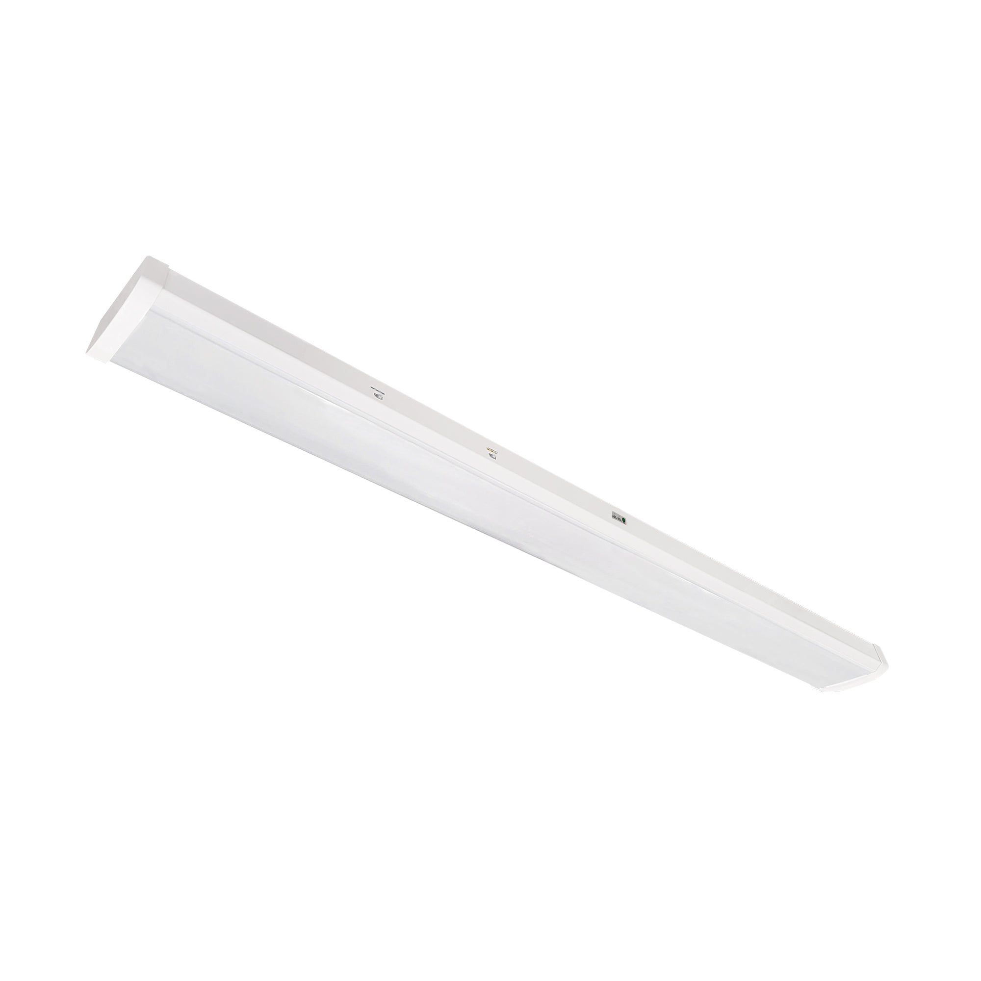 Nora Lighting NLWPSW - 4L334W/EMMS 4' LED Wraparound with Selectable Lumens & CCT, White Finish, Integral Motion Sensor & Emergency - Sonic Electric