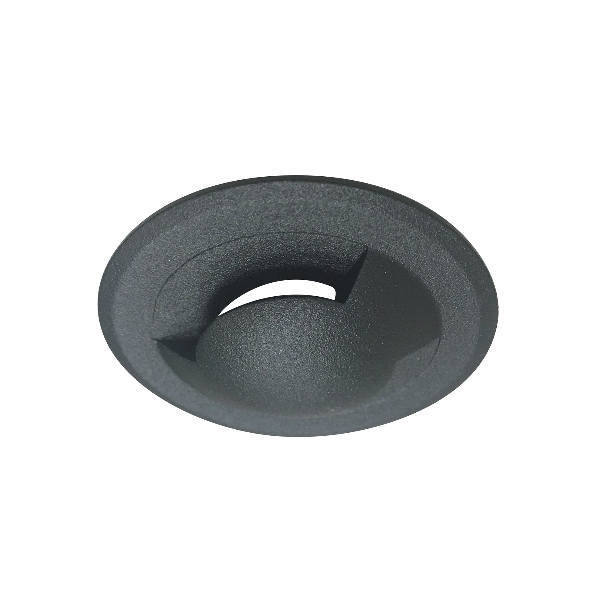 Nora Lighting NM1 - RSSDB 1" Round M1 Stainless Steel Indicator Trim, Black - Sonic Electric