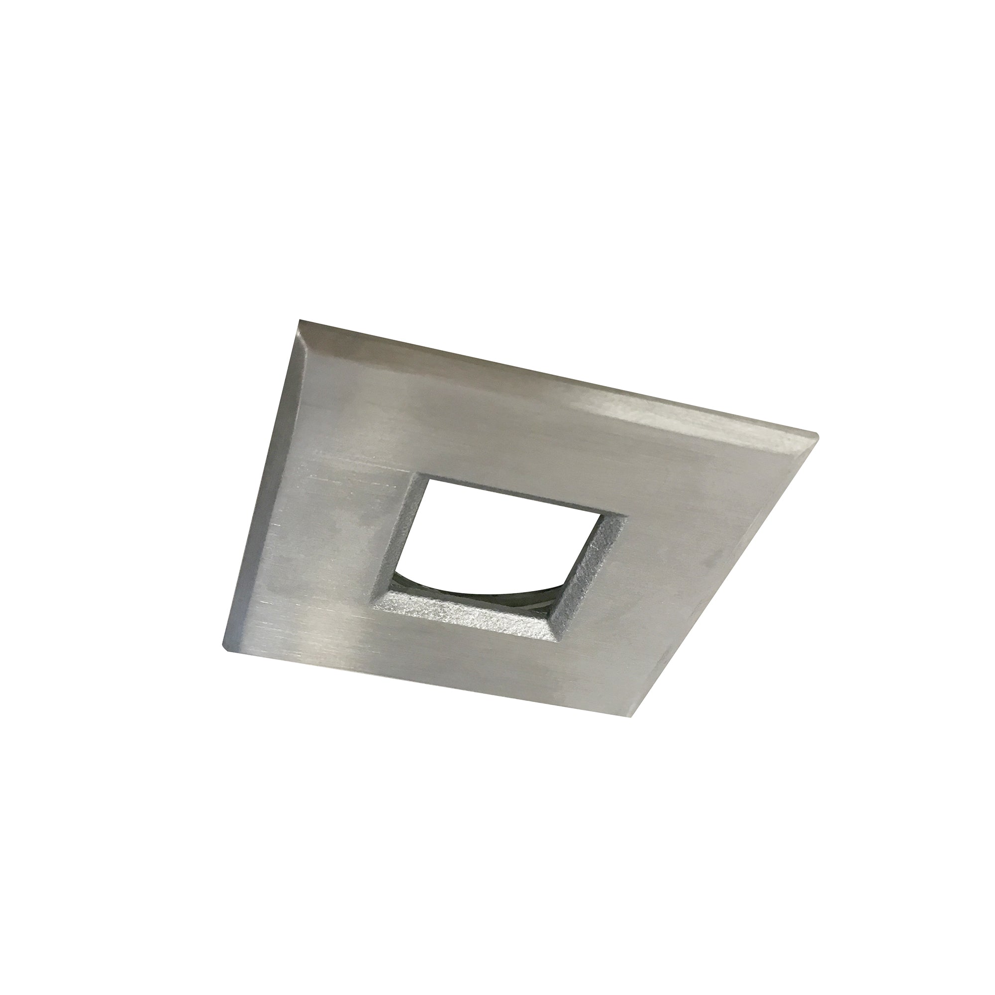 Nora Lighting NM1 - SSSBN 1" Square M1 Stainless Steel Trim, Brushed Nickel - Sonic Electric