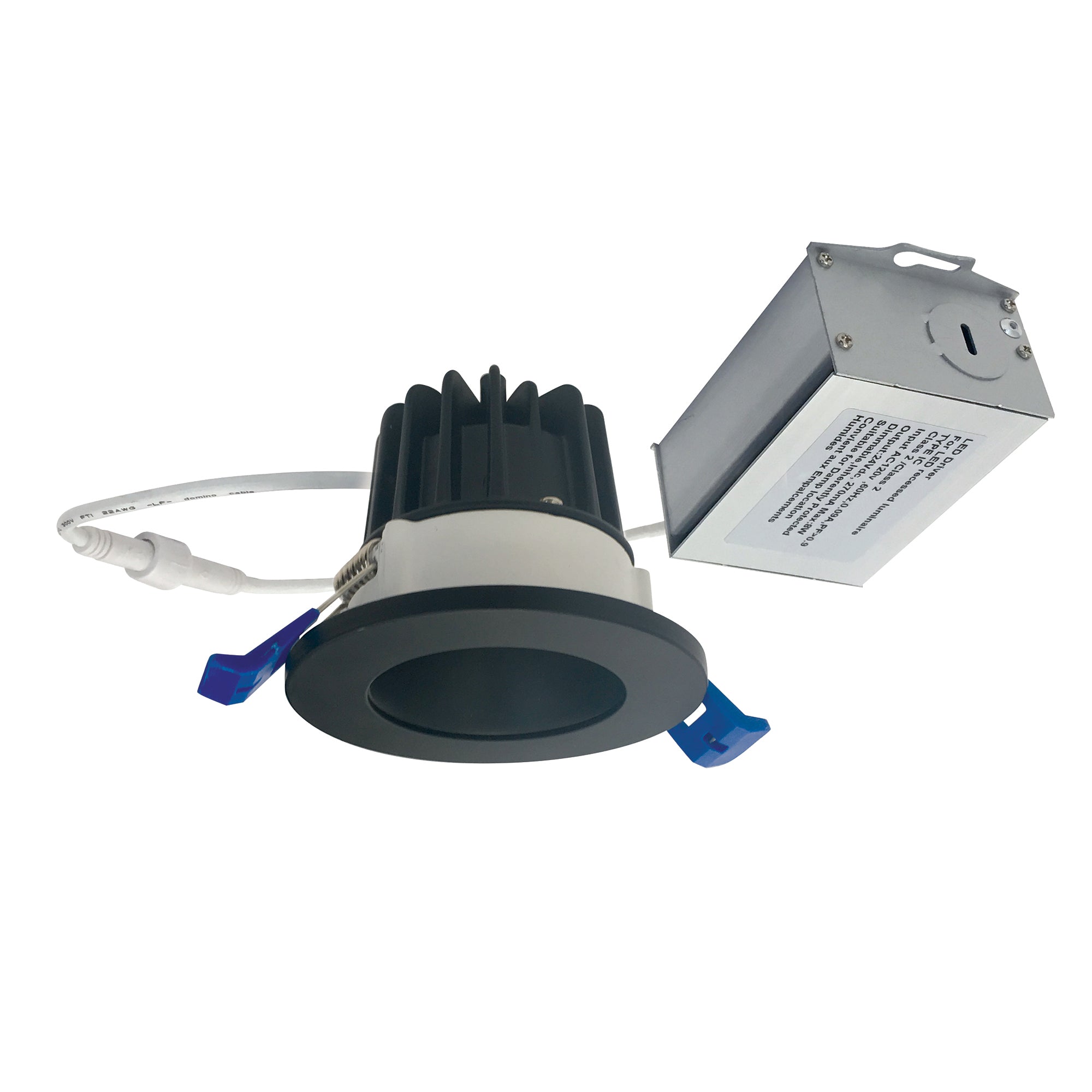Nora Lighting NM2 - 2RDC4027BB 2" M2 Round LED Downlight, 400lm / 6W, 2700K, 120V, Matte Black - Sonic Electric