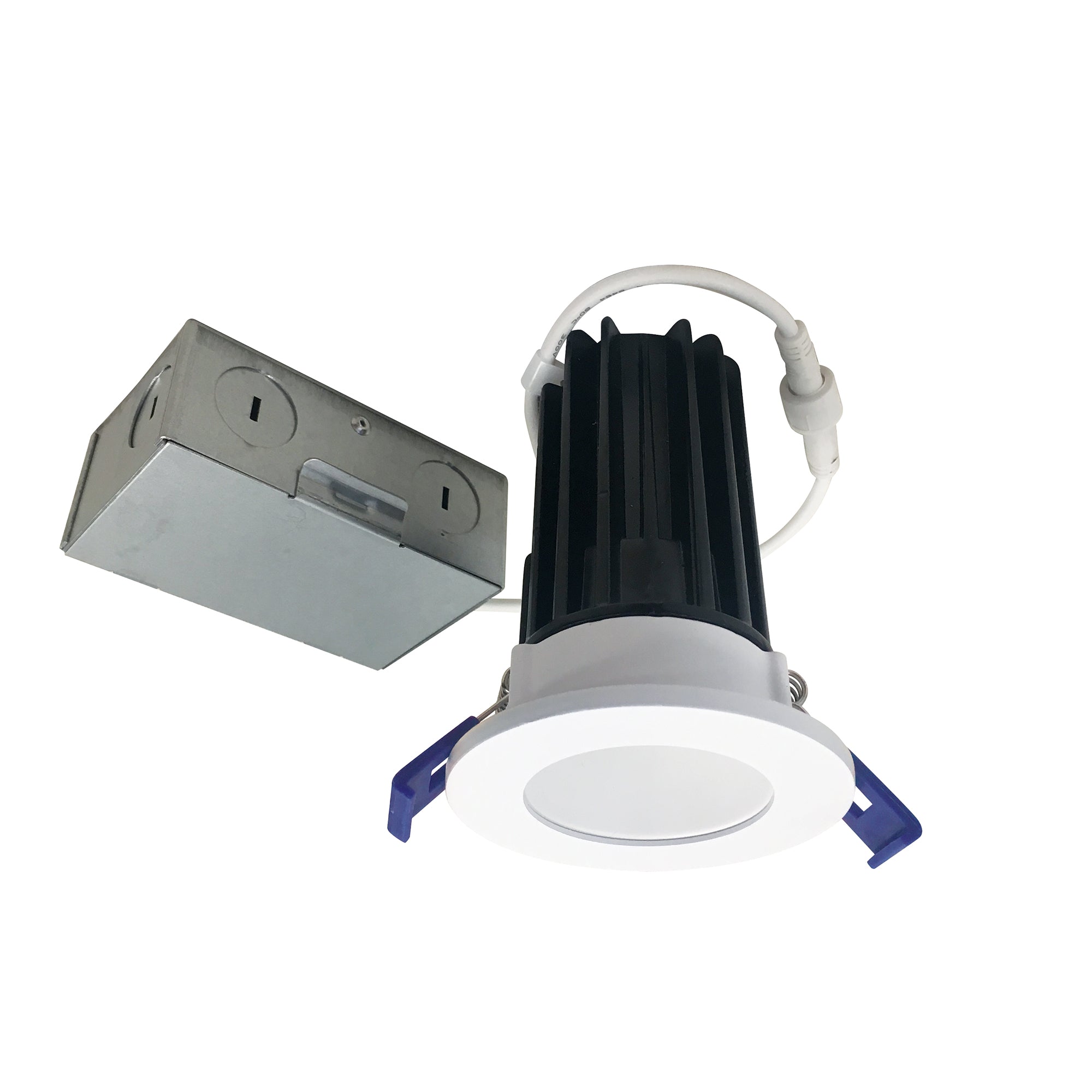 Nora Lighting NM2 - 2RDC8527MPW 2" M2 Round LED Downlight, 850lm / 10W, 2700K, 120V, Matte Powder White - Sonic Electric