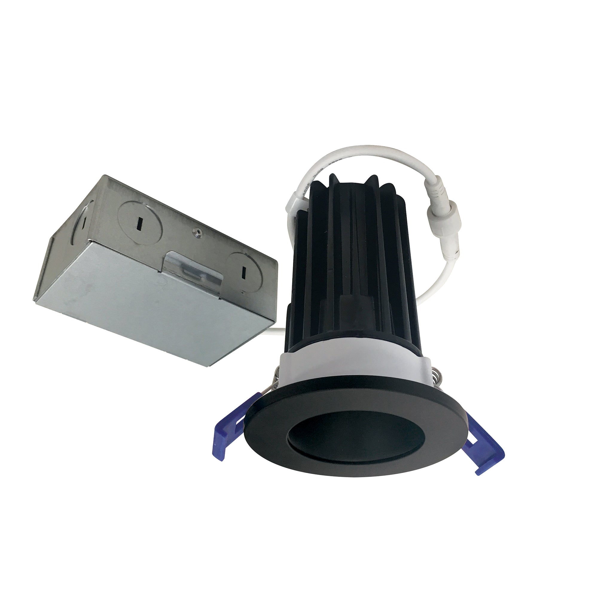 Nora Lighting NM2 - 2RDC8540BB 2" M2 Round LED Downlight, 850lm / 10W, 4000K, 120V, Matte Black - Sonic Electric