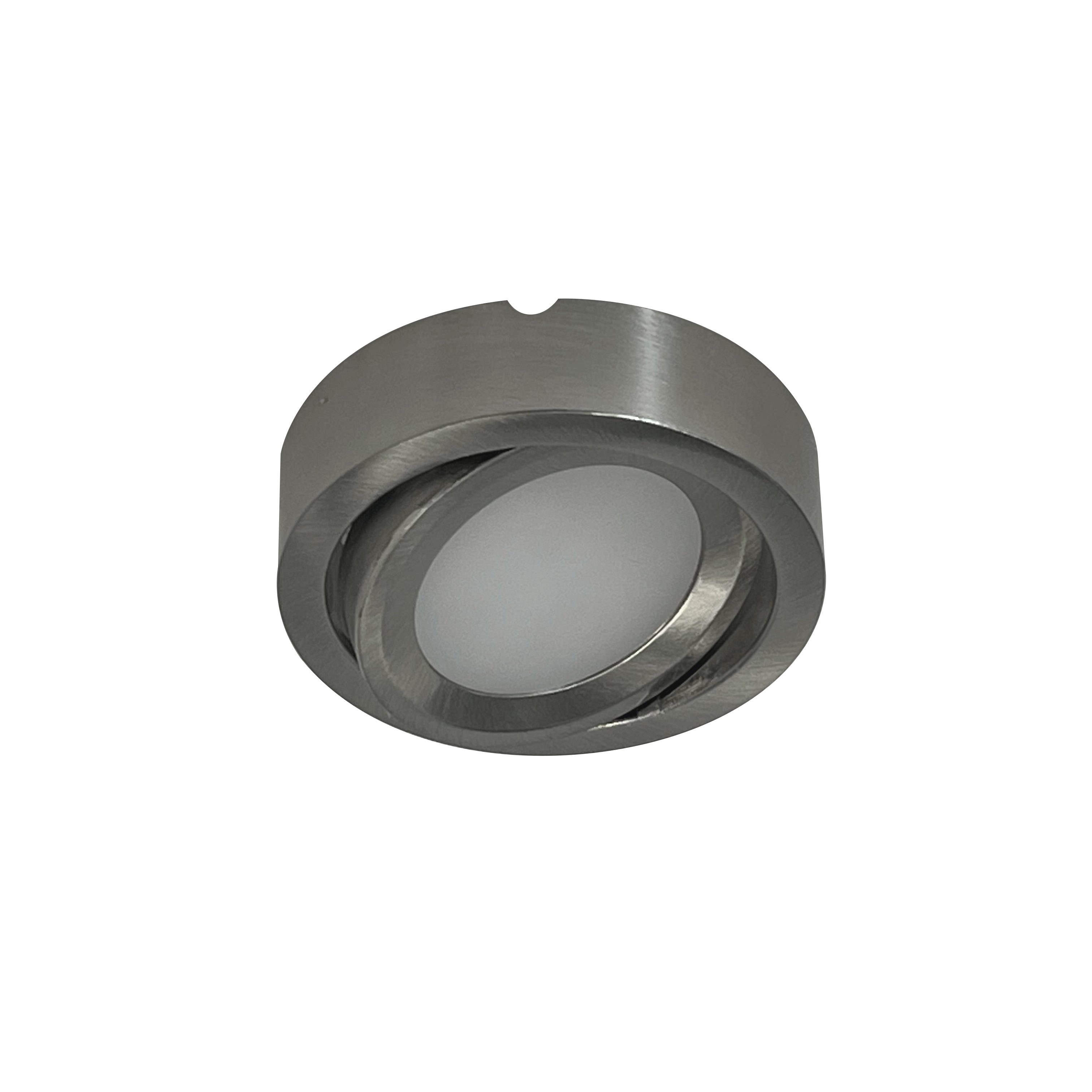 Nora Lighting NMP - A30BN 12V Josh Adjustable LED Puck Light, 300lm / 3000K, Brushed Nickel Finish - Sonic Electric