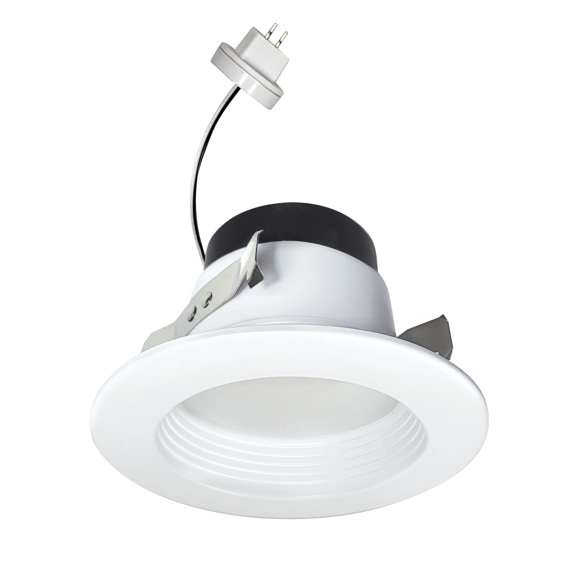 Nora Lighting NOXLV - 4R2TWWW 4" Onyx 12Vac Retrofit Baffle, 800lm / 11W, Selectable CCT, White Finish - Sonic Electric
