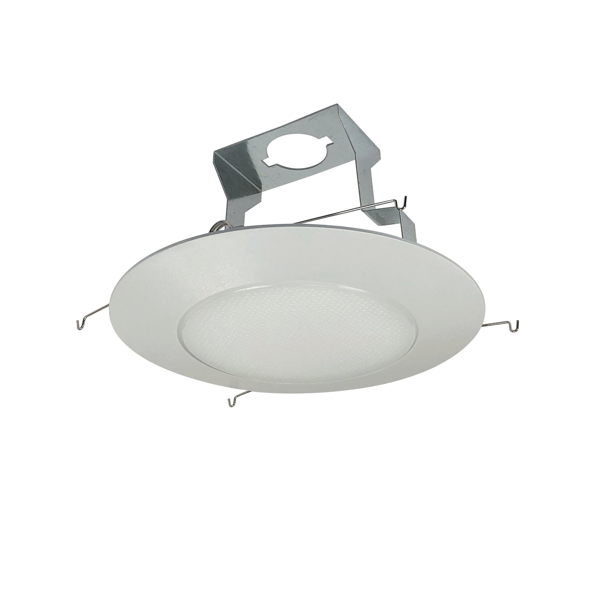 Nora Lighting NP - 322 6" Albalite Lens w/ Plastic Trim & Bracket, White - Sonic Electric